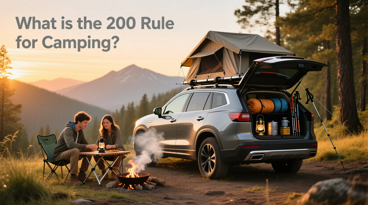 What Is The 200 Rule For Camping