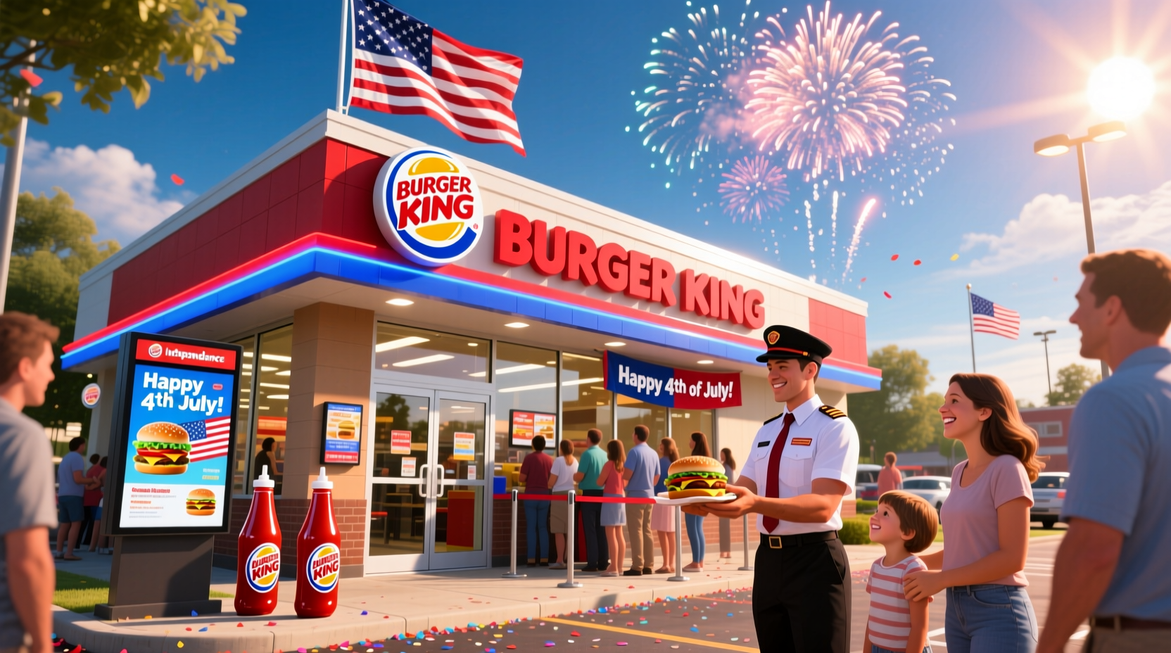 is burger king open on the 4th of july