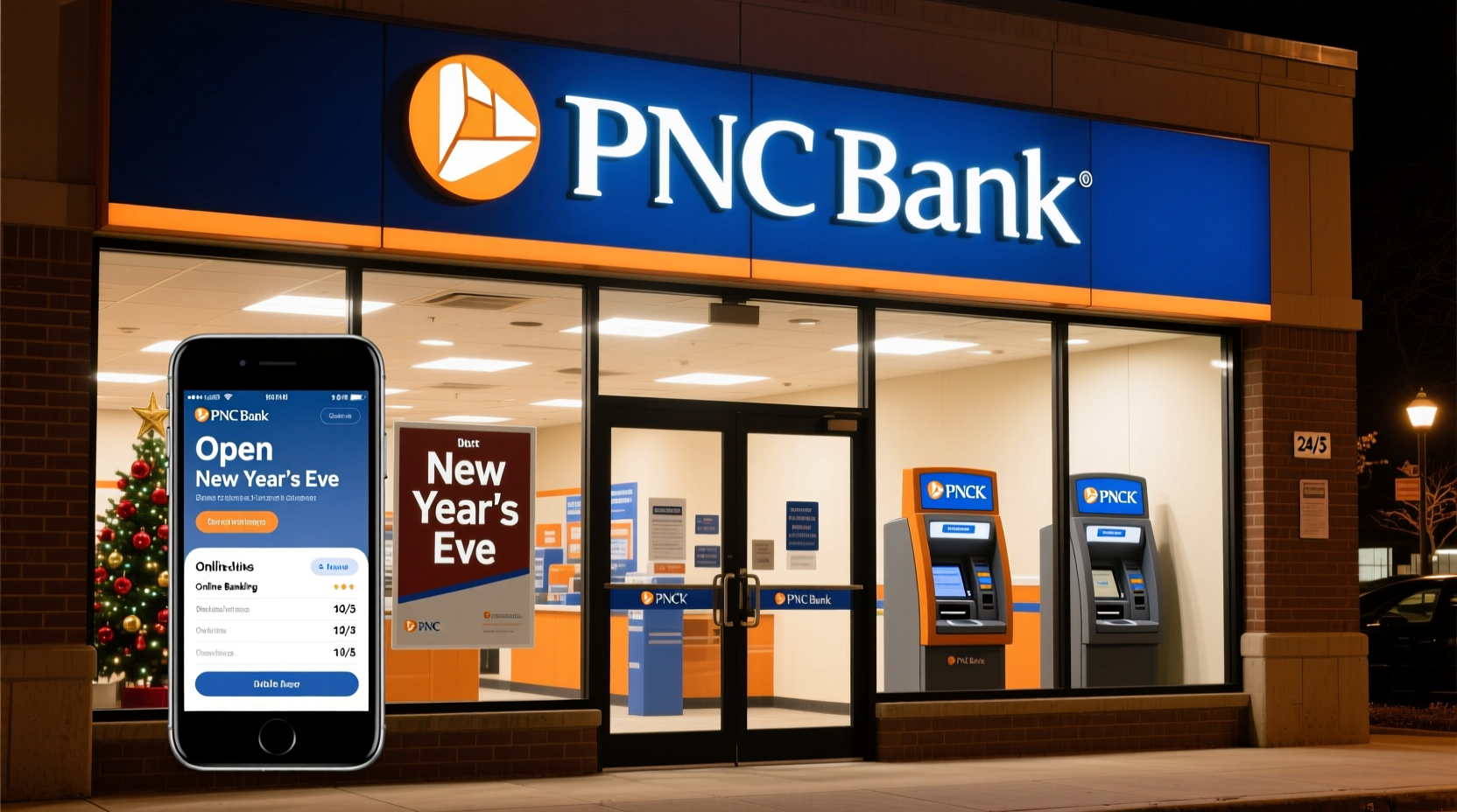 is pnc bank open on new years eve