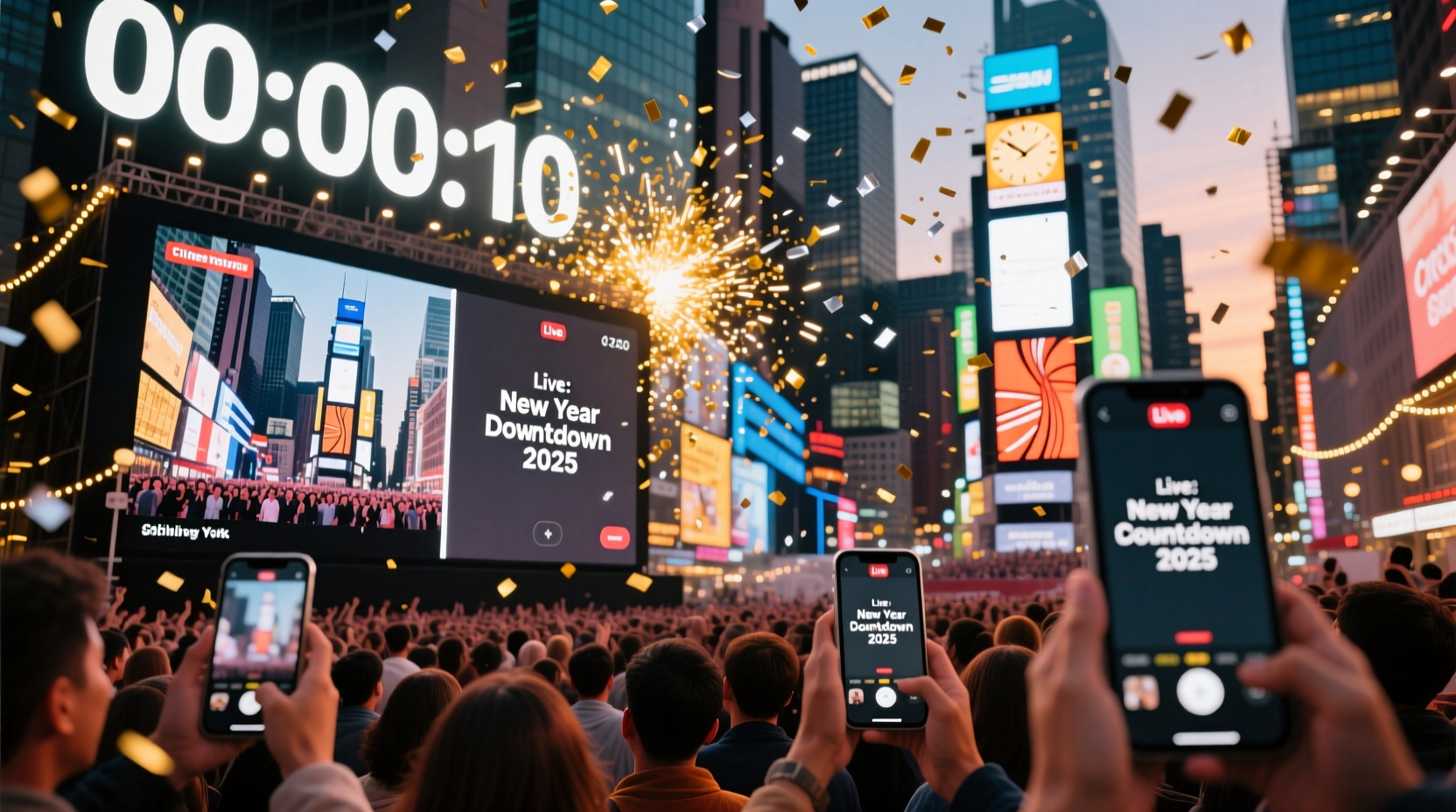 where to watch new year countdown