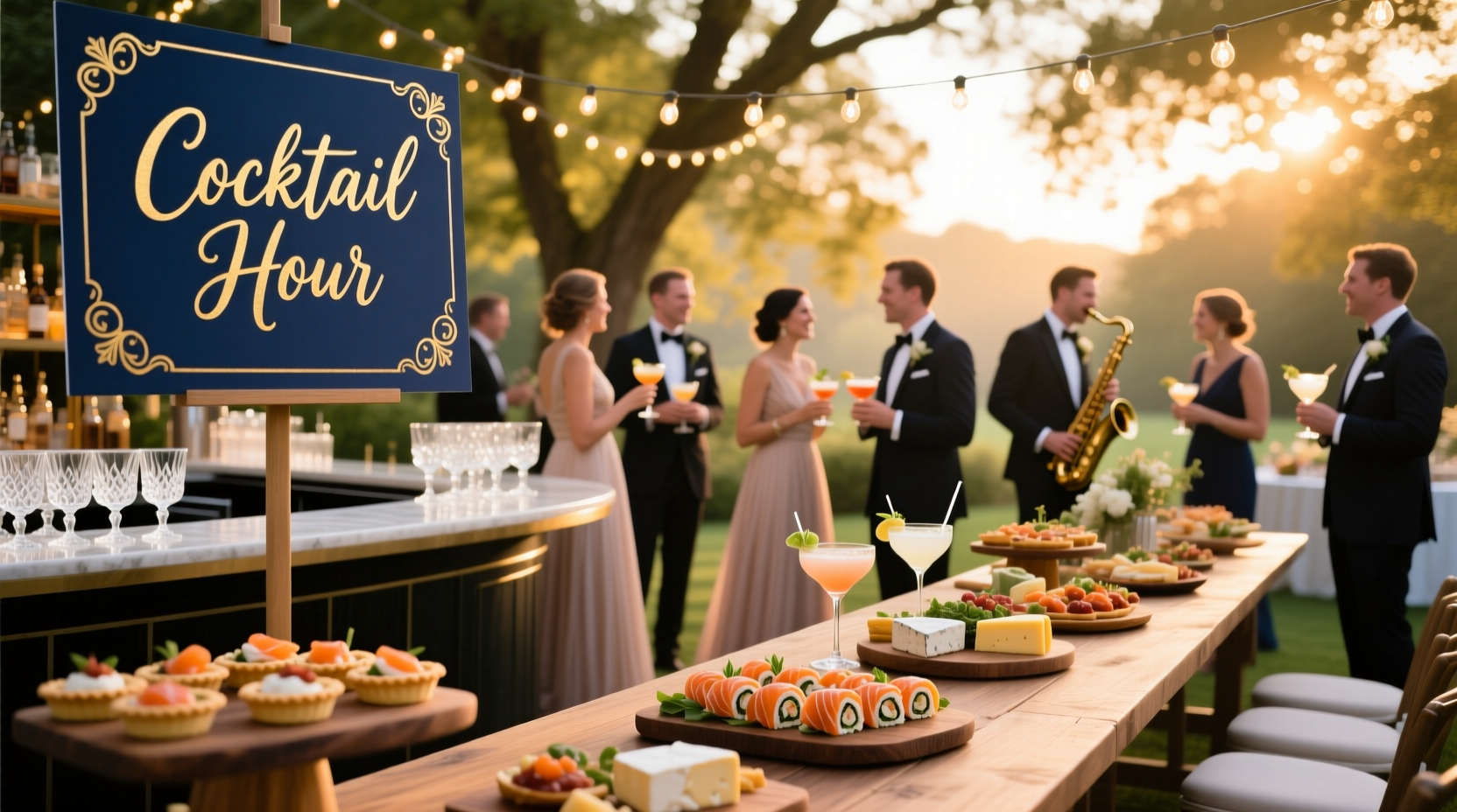 what is cocktail hour at a wedding