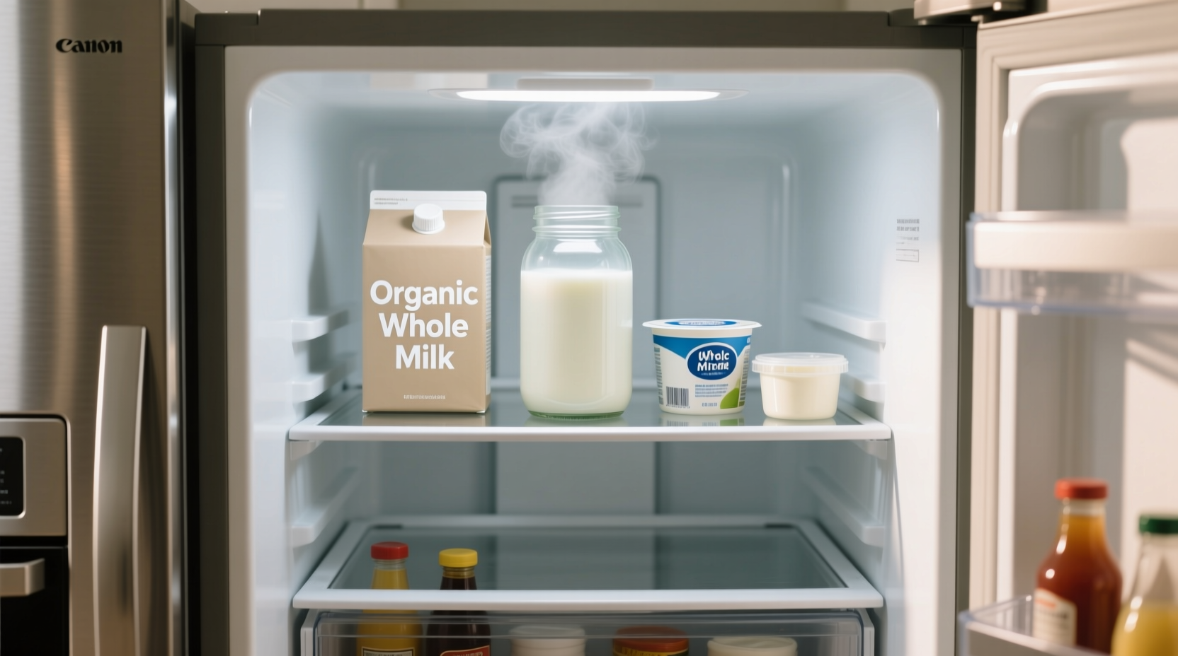 store dairy on the top shelf of the fridge and other t