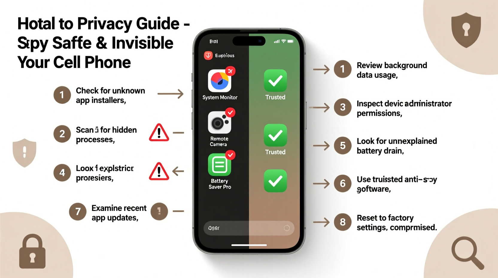 how to identify hidden spy apps on your cell phone a step by step guide for total privacy