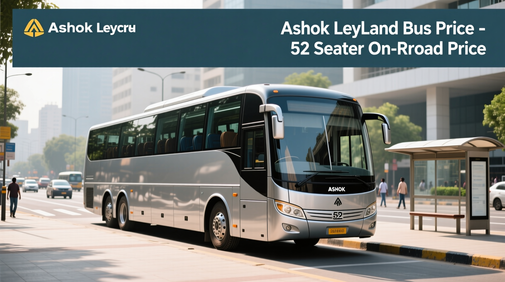 52 seater ashok leyland bus on road price guide