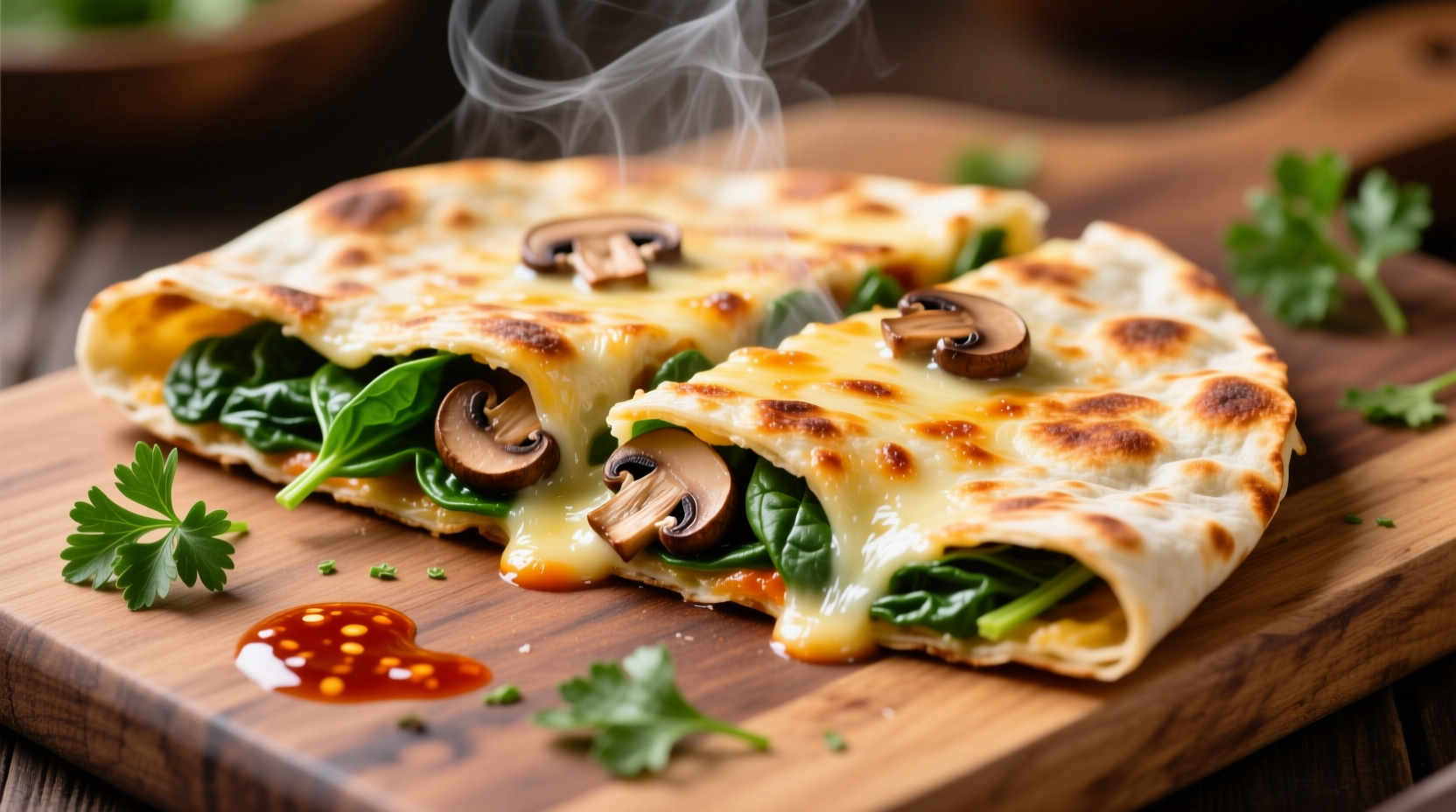 Perfect Spinach Mushroom Quesadilla Recipe in 25 Minutes