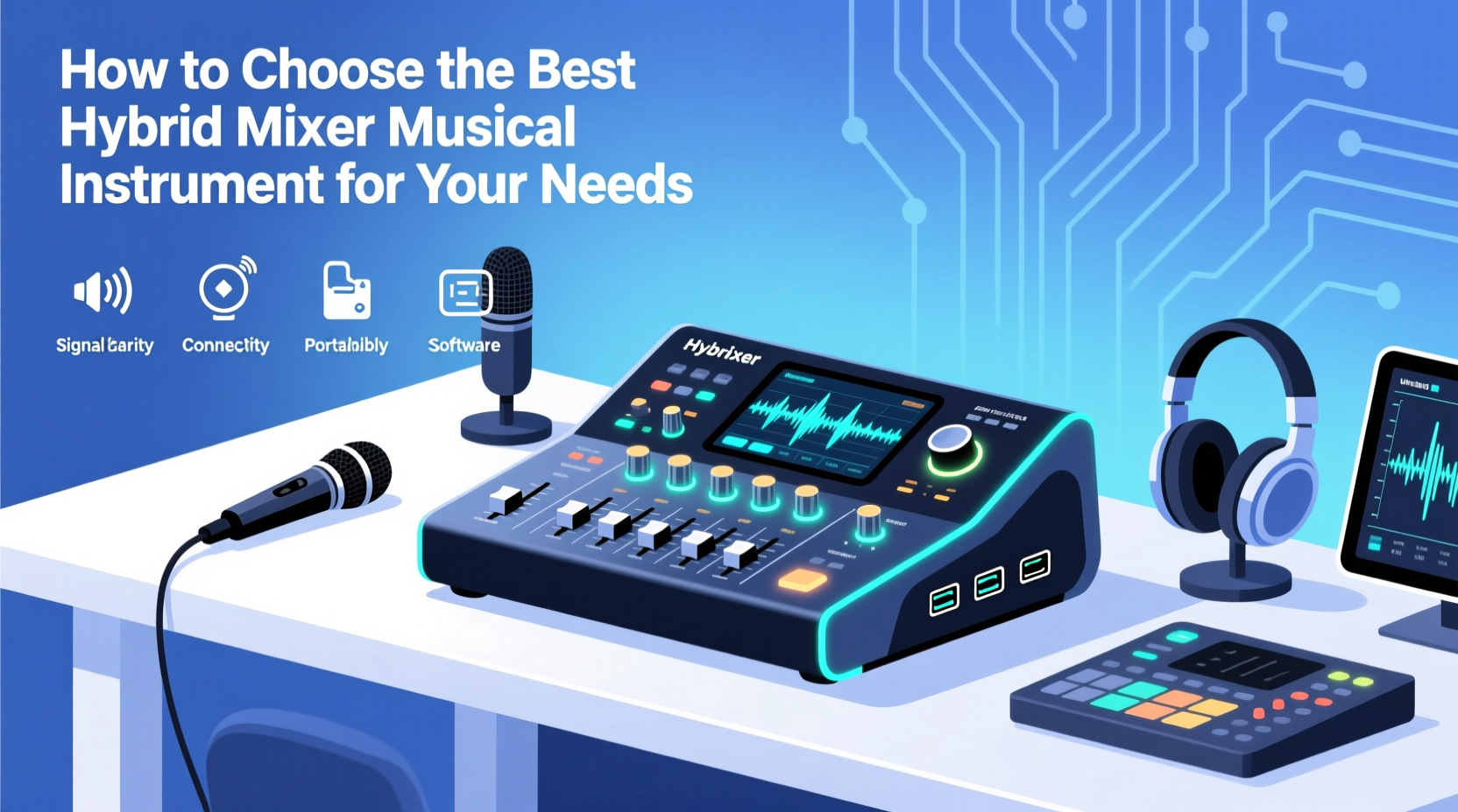 hybrid mixer musical instrument