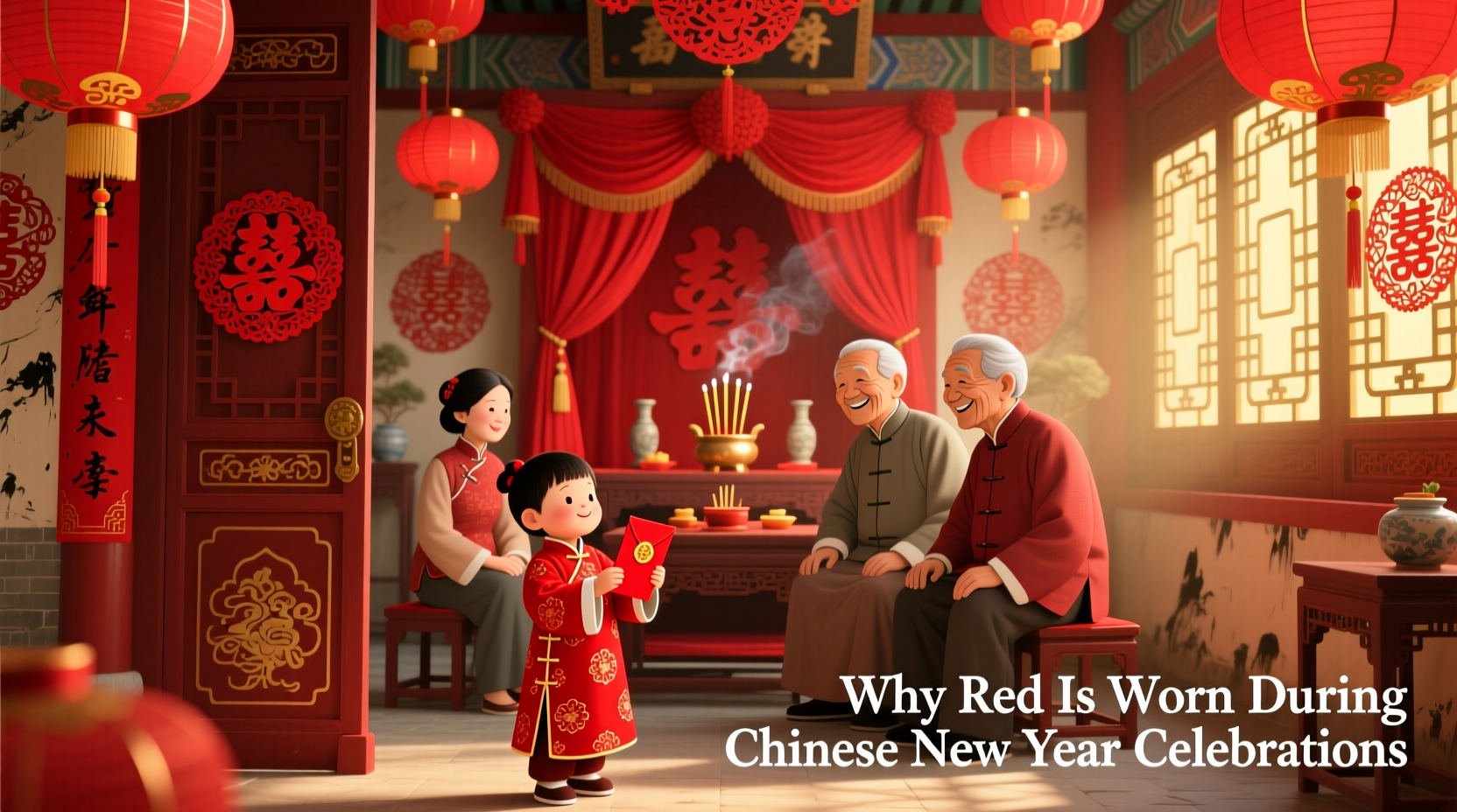 why do many people wear red for chinese new year