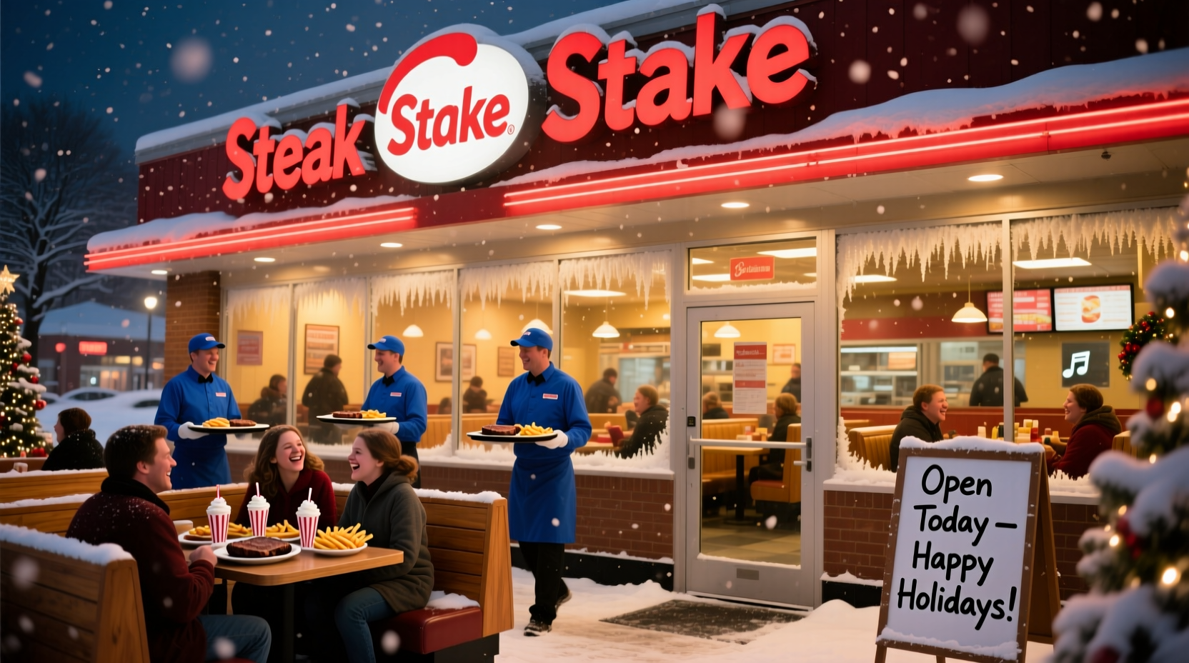 is steak and shake open on christmas