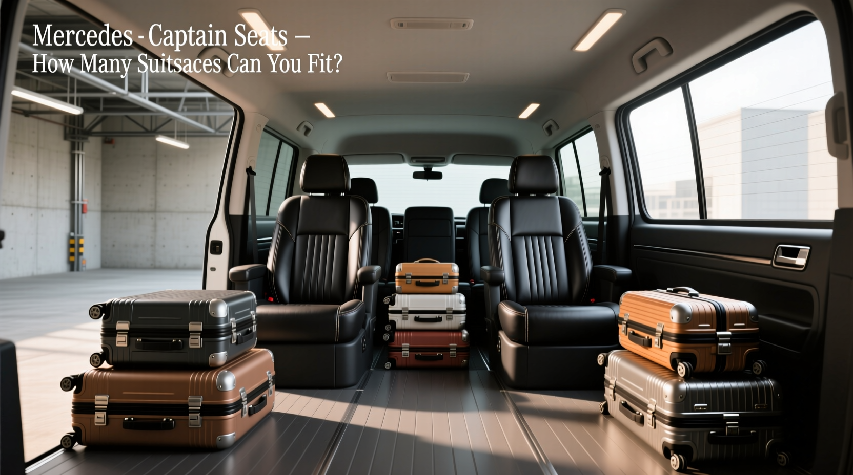 How to Choose Mercedes Vito Captain Seats, How Many Suitcases Fit?
