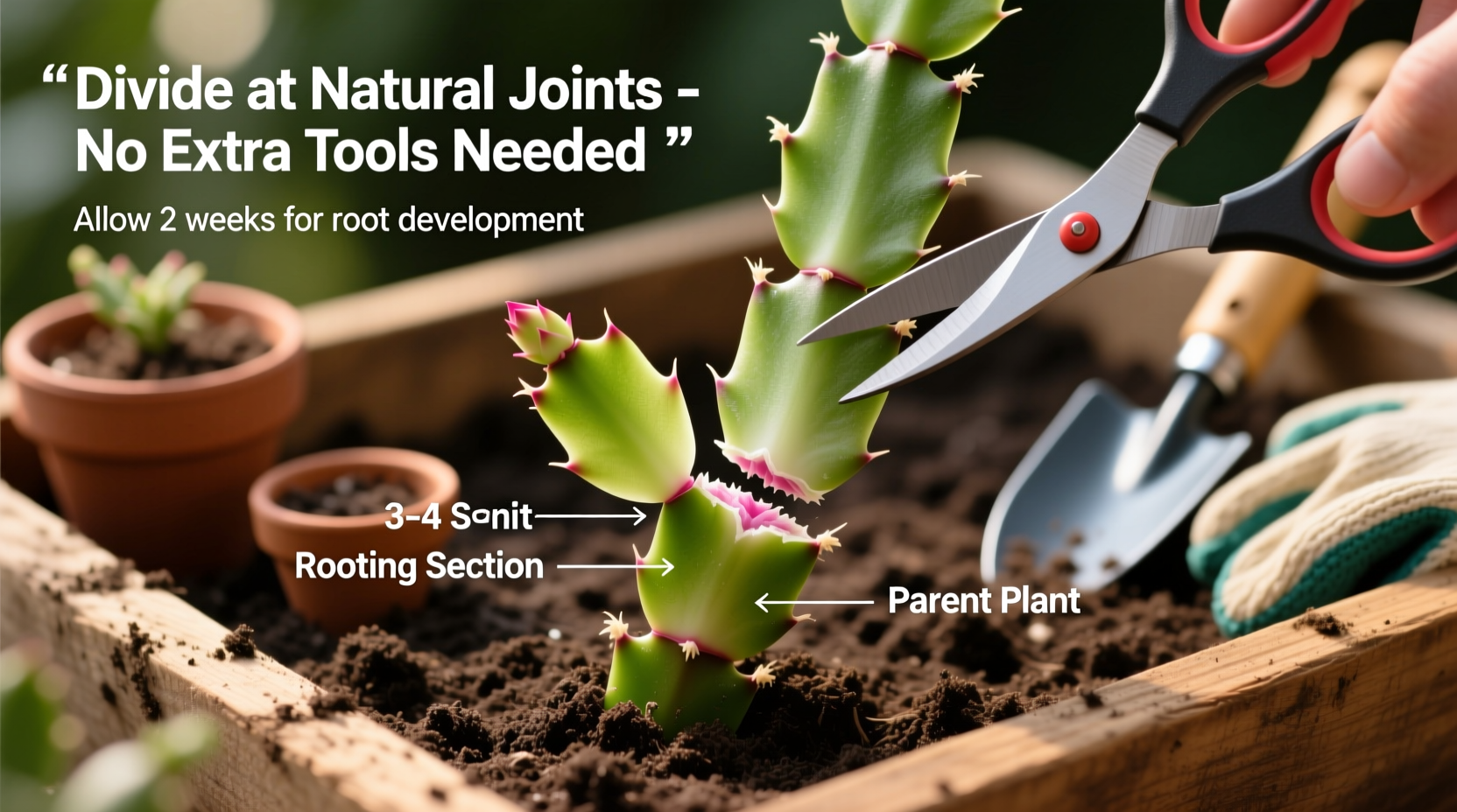 how to divide a christmas cactus