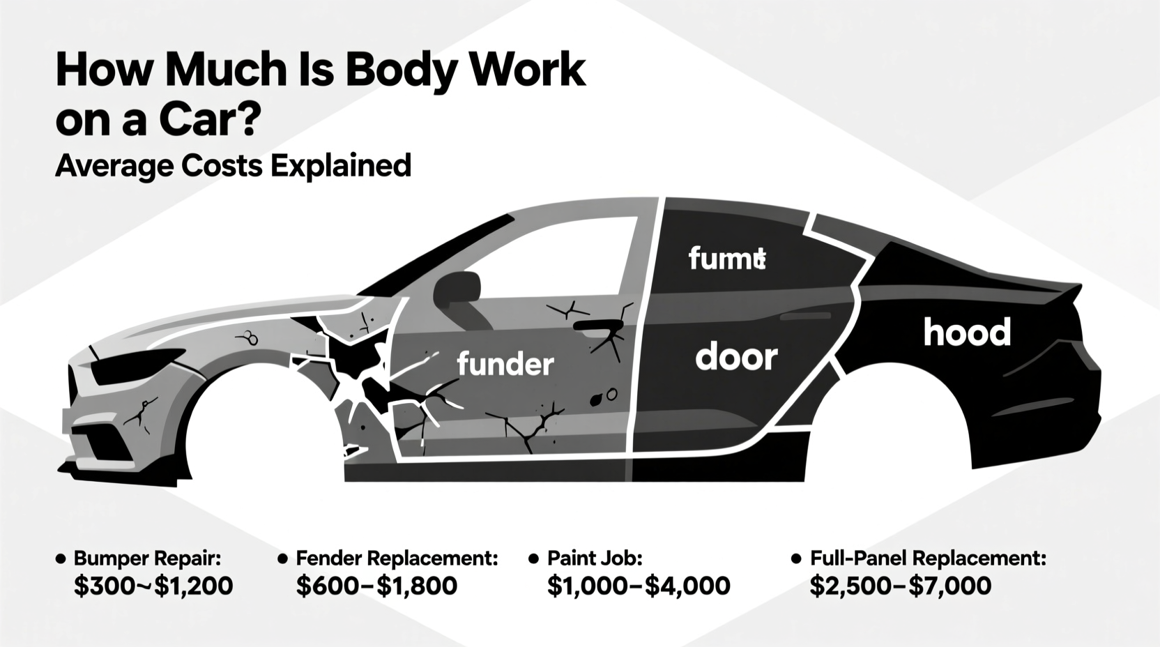 how much is body work on a car