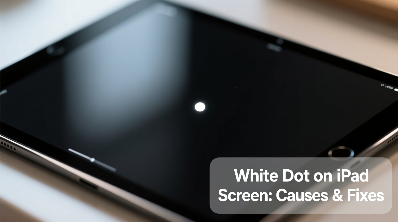 white dot on ipad screen causes and how to remove it