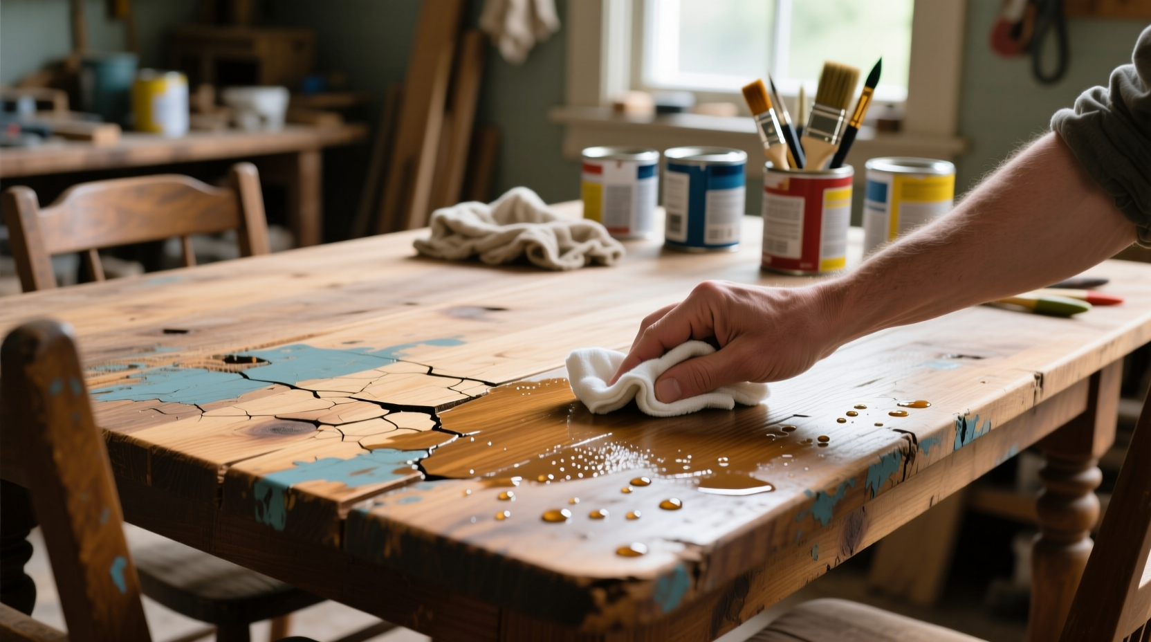 how to get paint off furniture