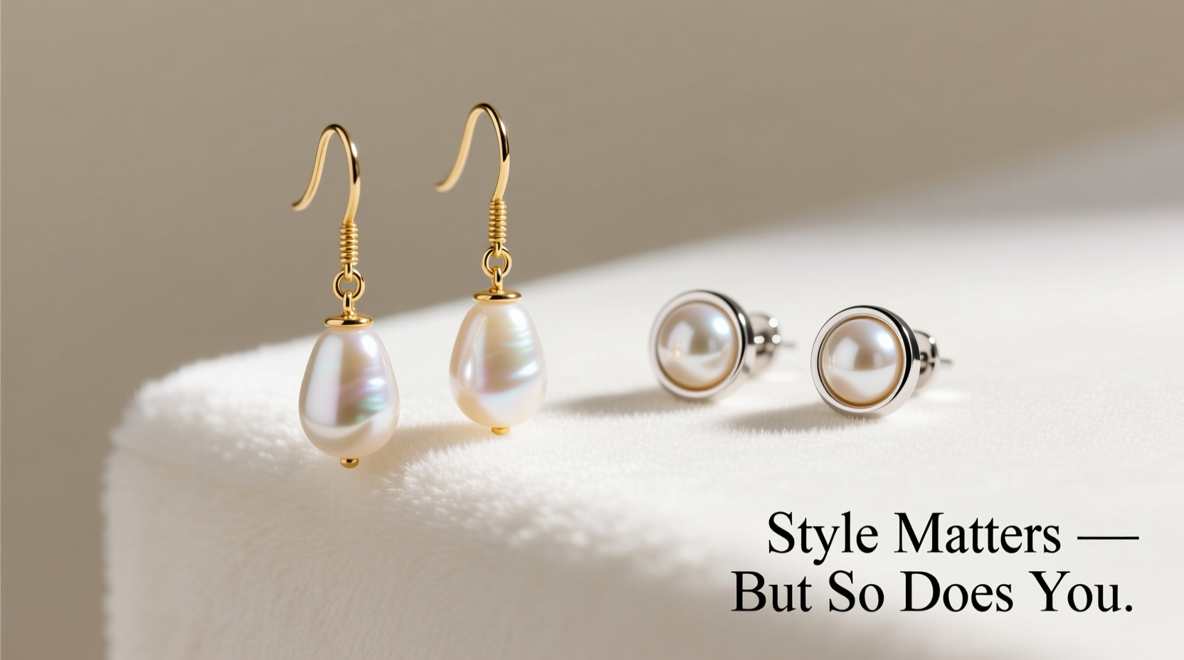 pearl drop vs stud earrings does the style really matter or am i overthinking it