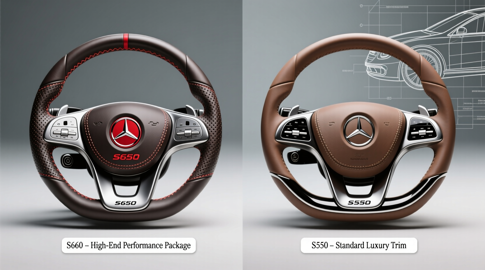s650 vs s550 steering wheel