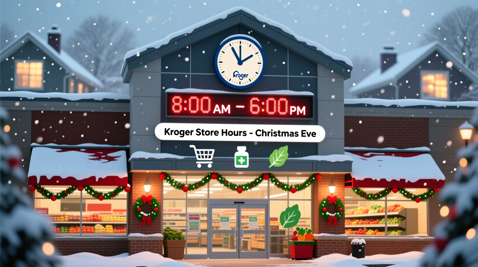 what time is kroger open on christmas eve