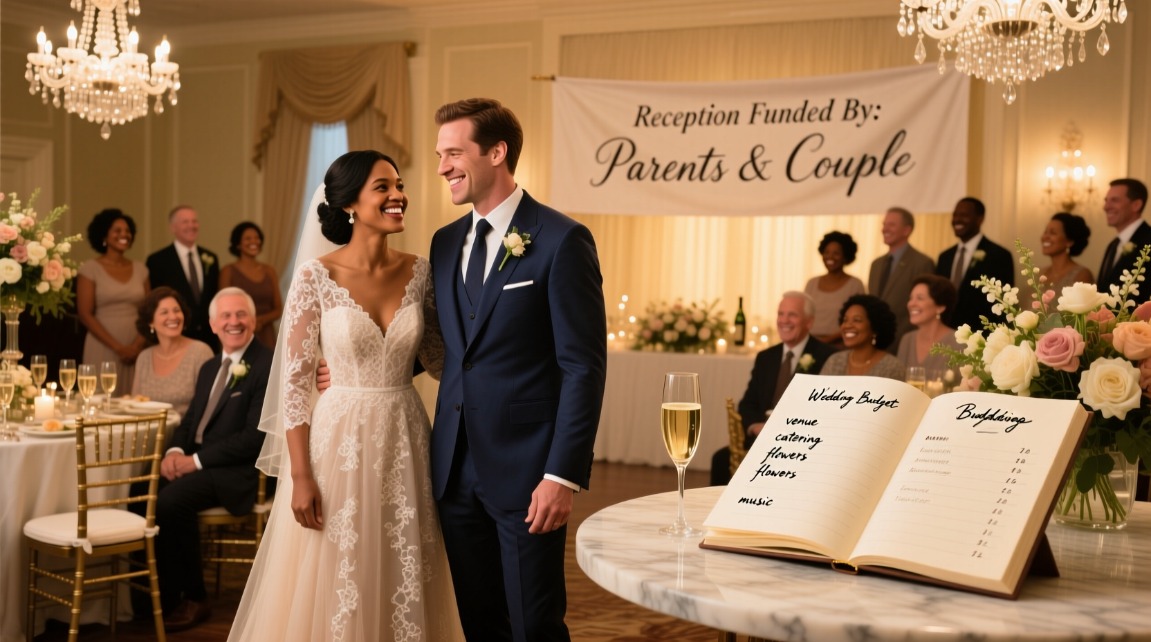 who pays for the wedding reception