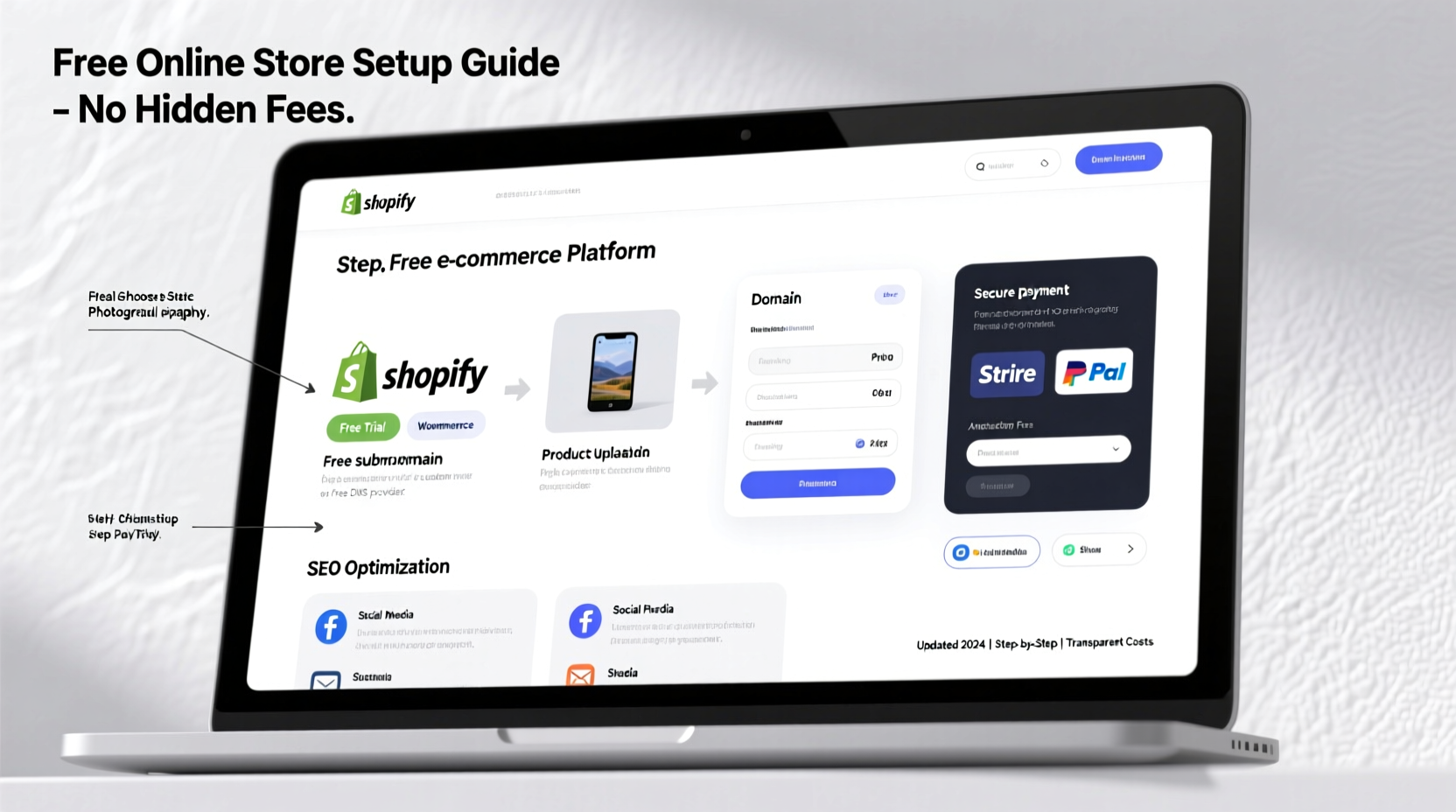 step by step guide to setting up a successful online store for free without hidden costs