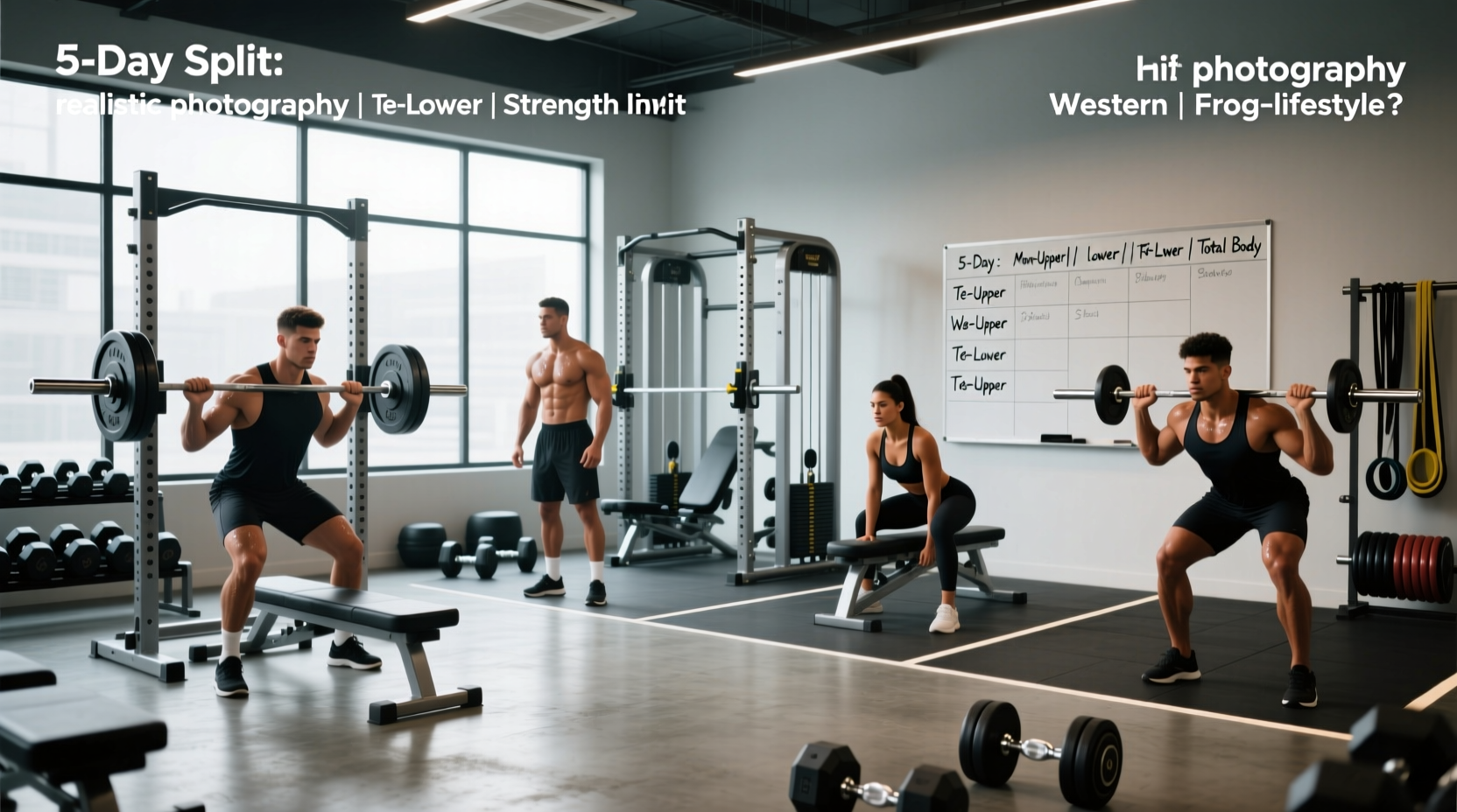 5 day split workout for strength training