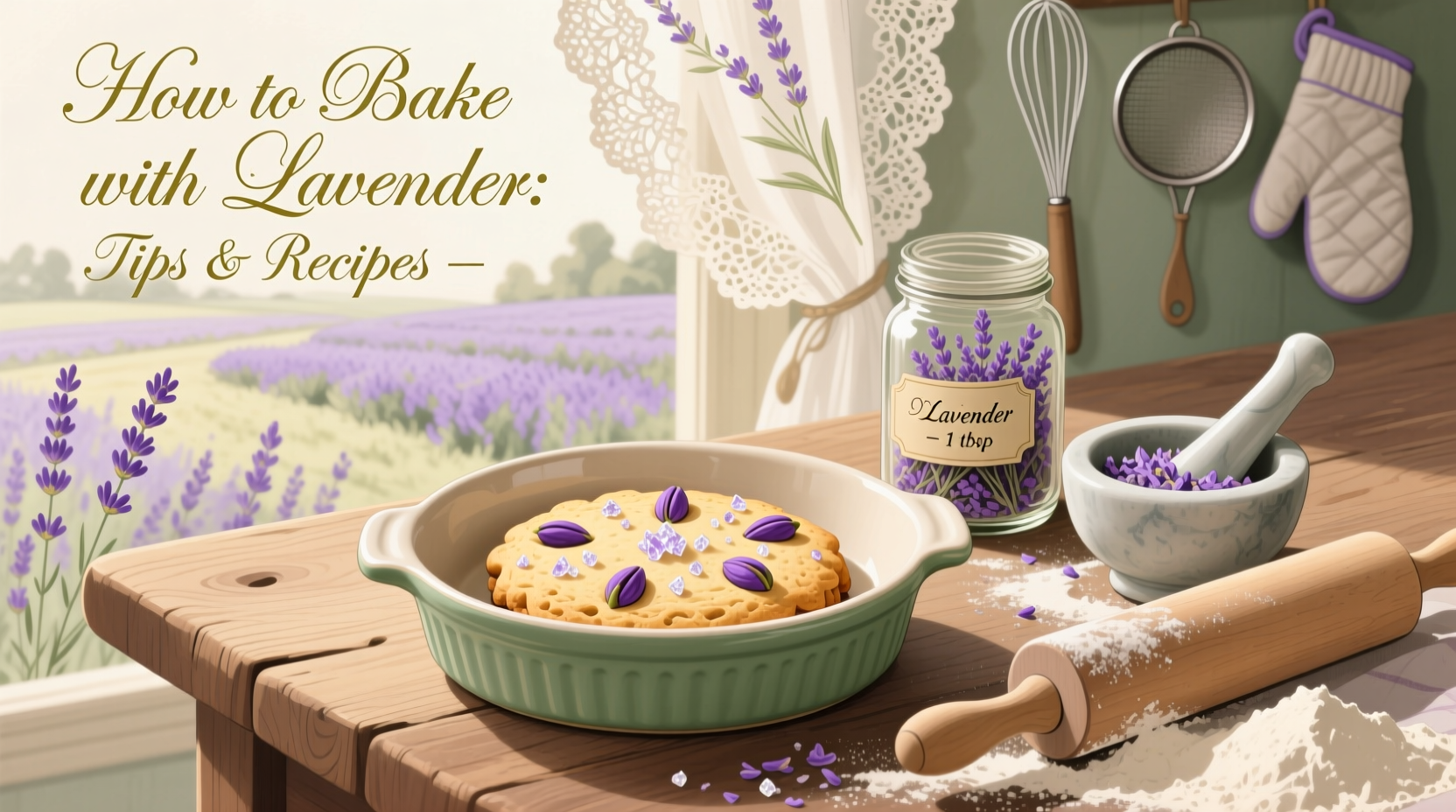 how to bake with lavender
