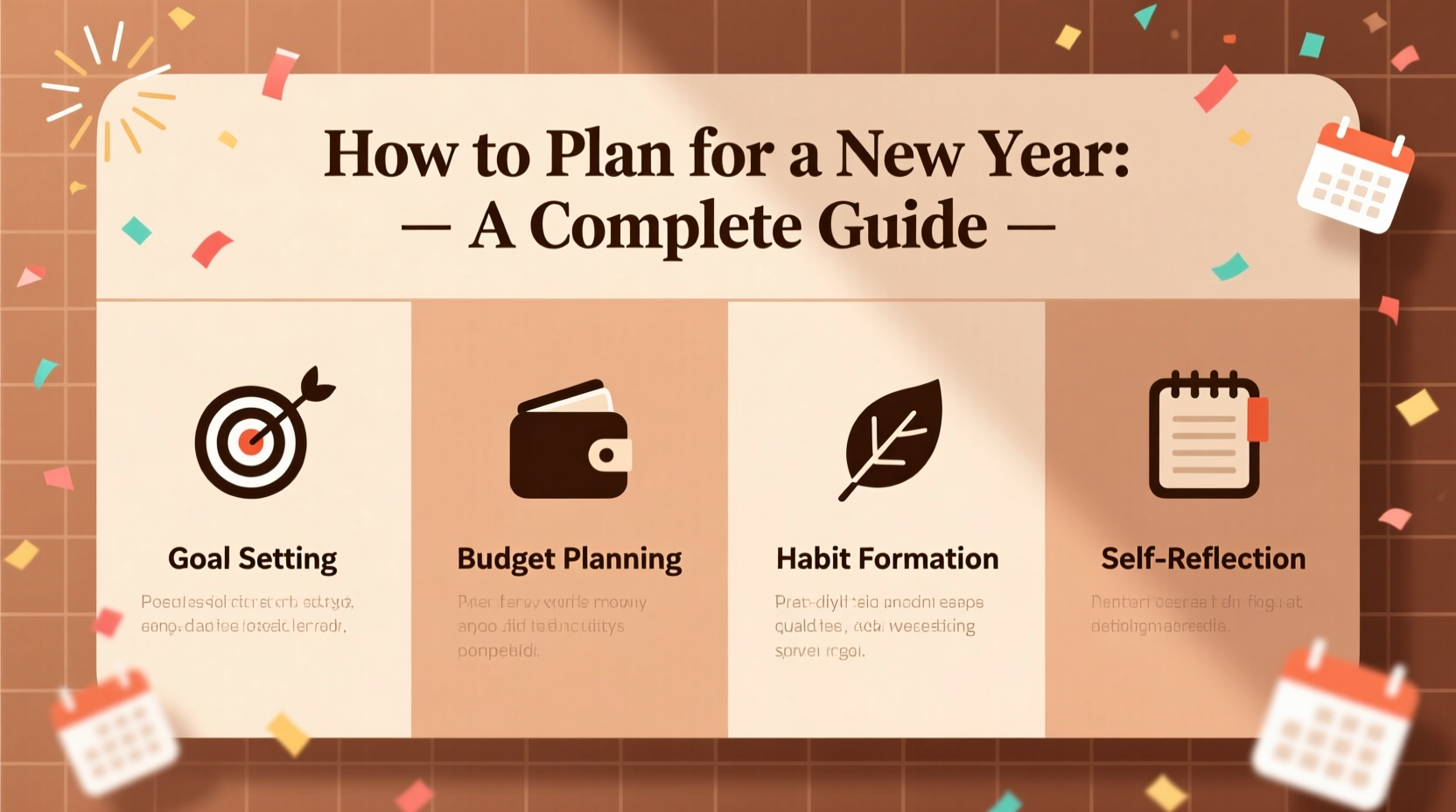 how to plan for a new year