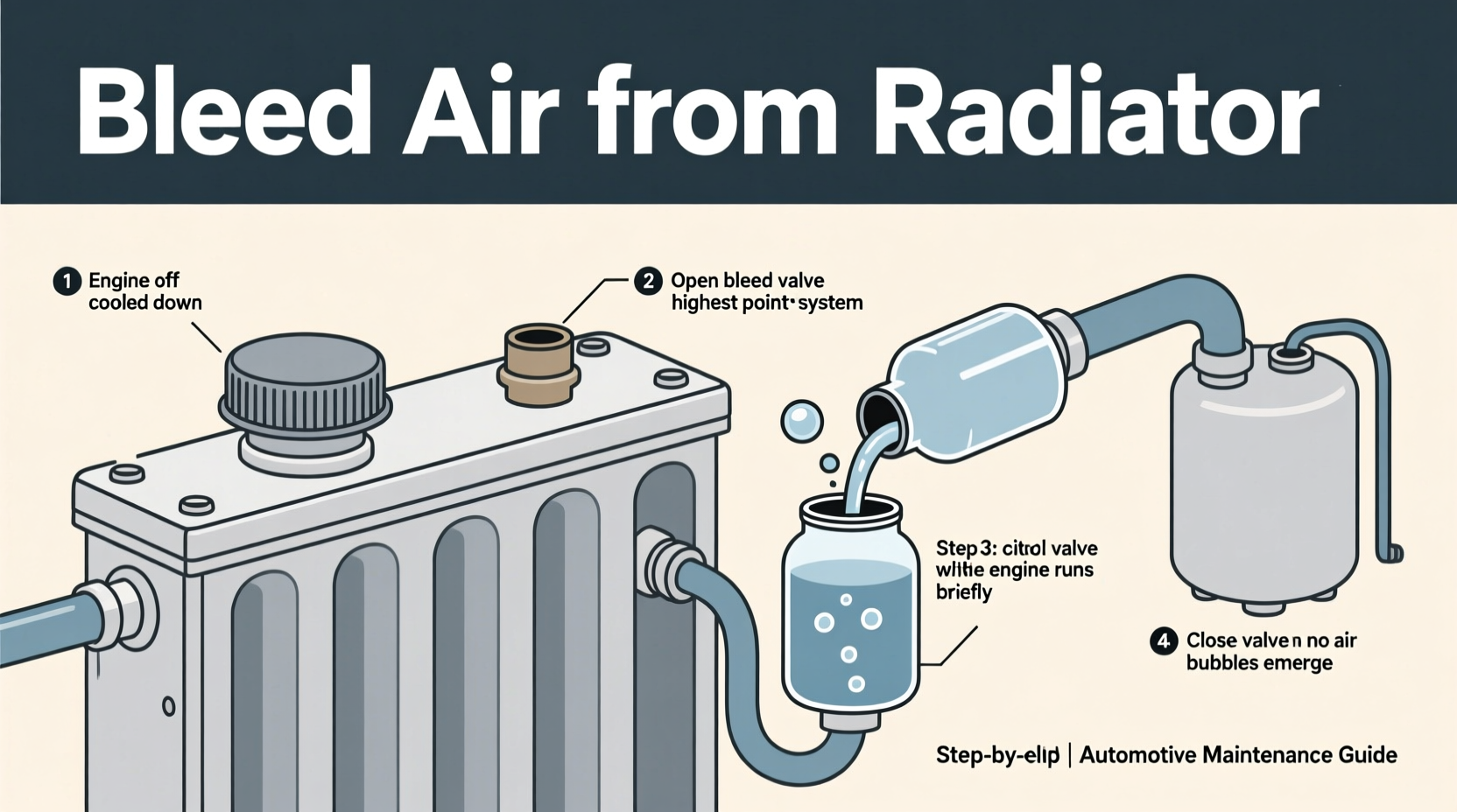 how do you bleed a car radiator