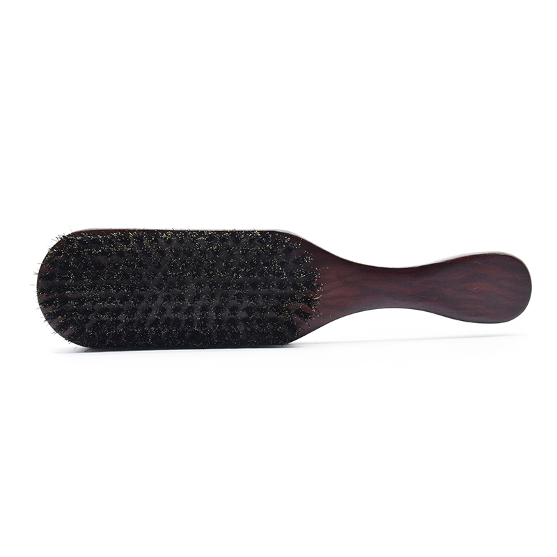 Beard Brush Boar Bristle for Men's Mustache Shaving Comb Massage Facial Hair Cleaning Brush Beech Long Handle
