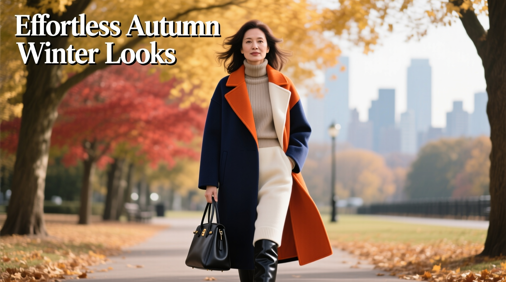 effortless autumn winter looks expert tips to style your color block coat with confidence
