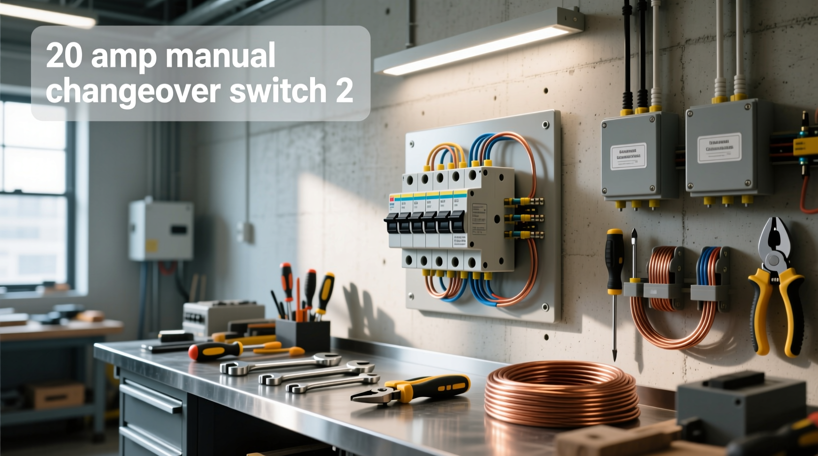 20a manual changeover switch guide wiring, sizing selection
