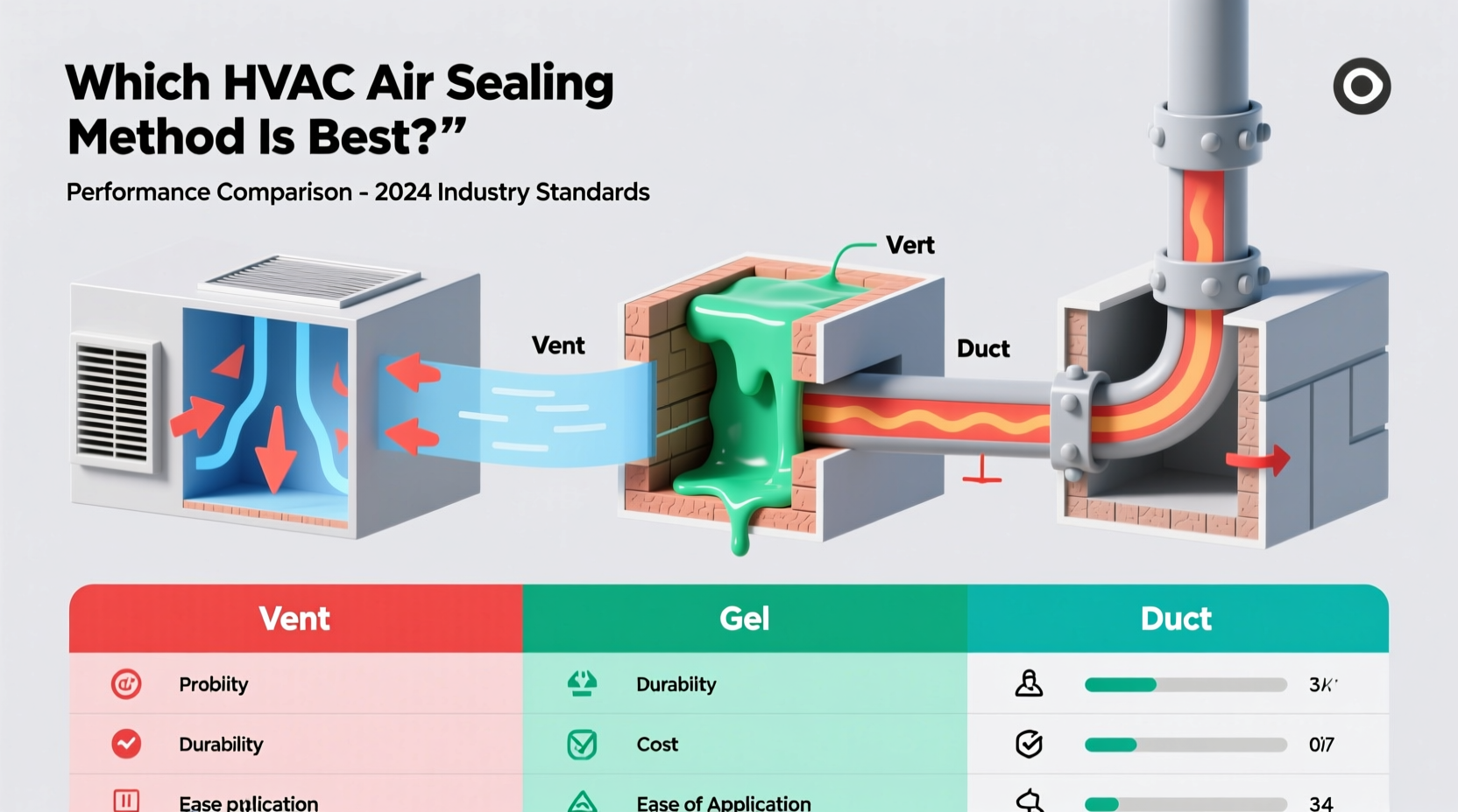 vent vs gel vs duct