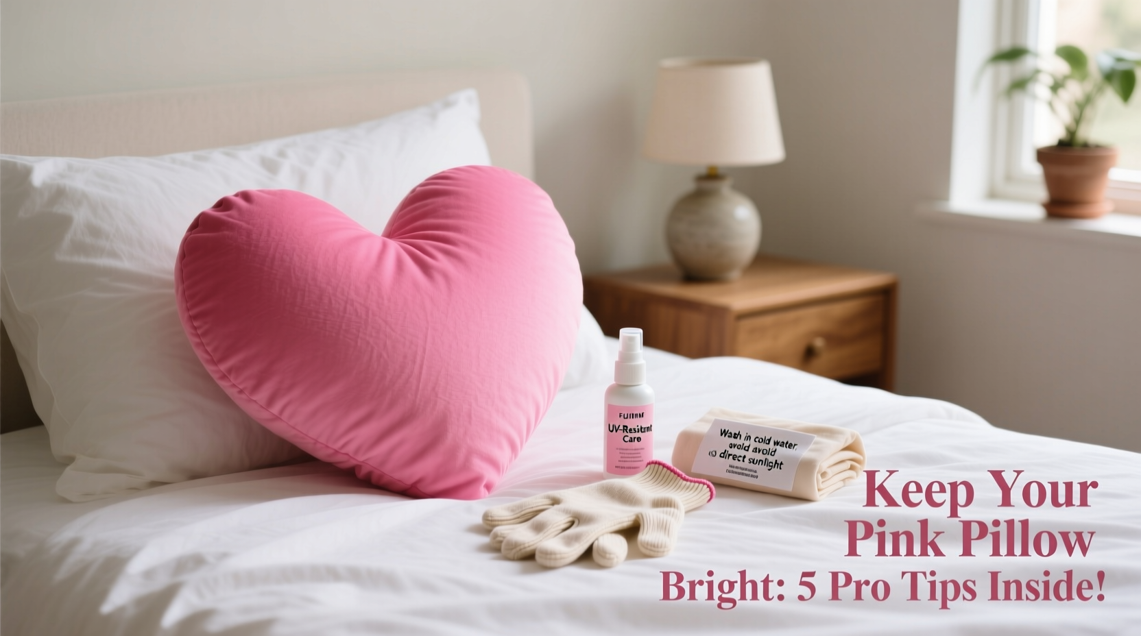 effective tips to prevent fading and keep your pink heart shaped pillow vibrant