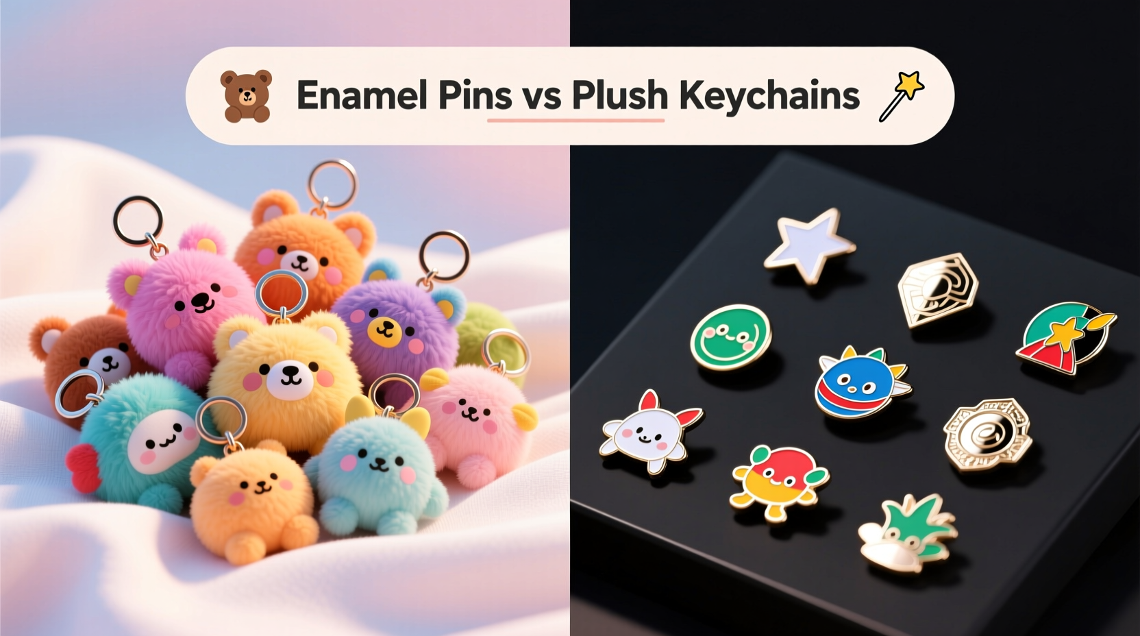 plush keychains vs enamel pins are enamel pins still worth the hype or is plush taking over