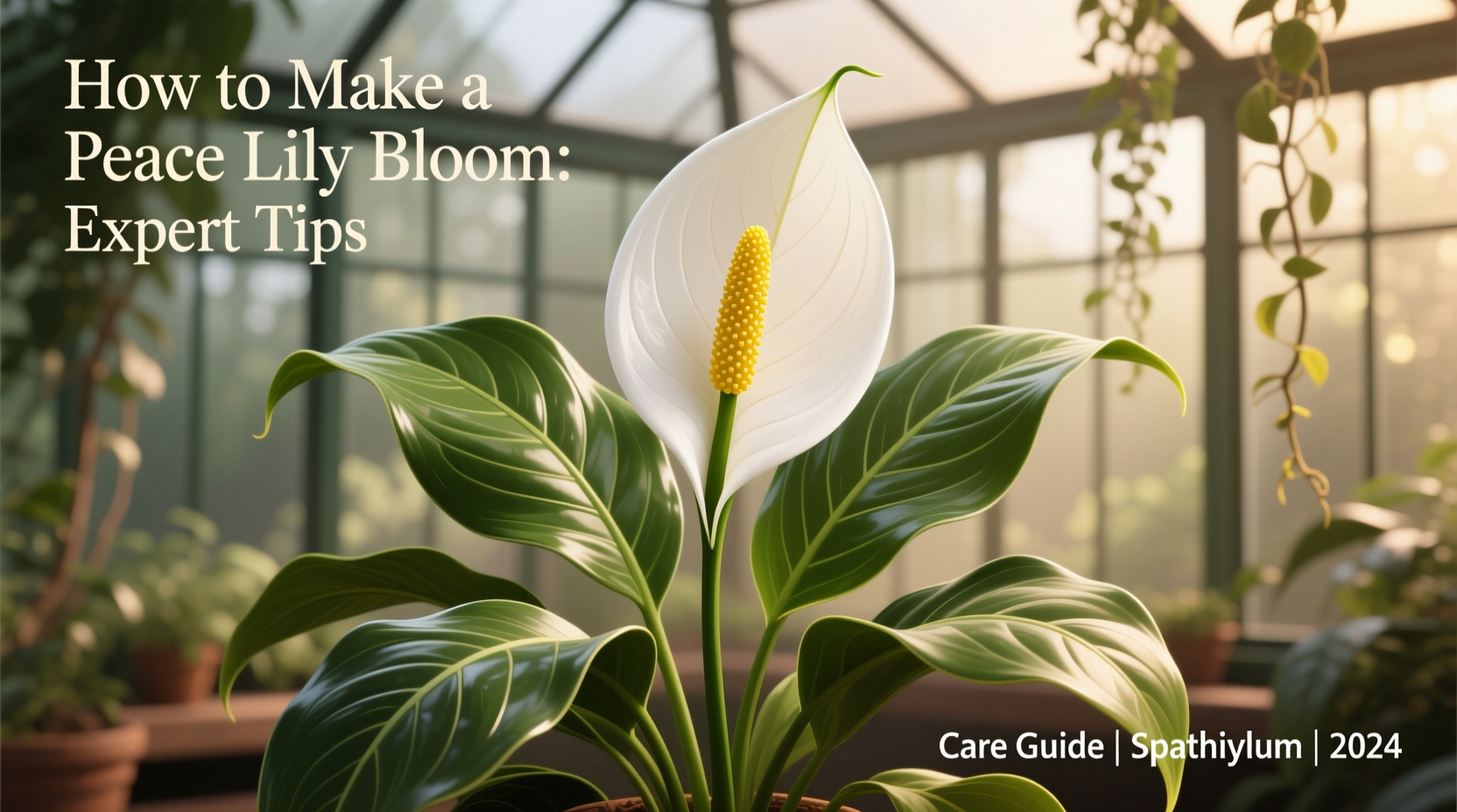 how do you make a peace lily bloom