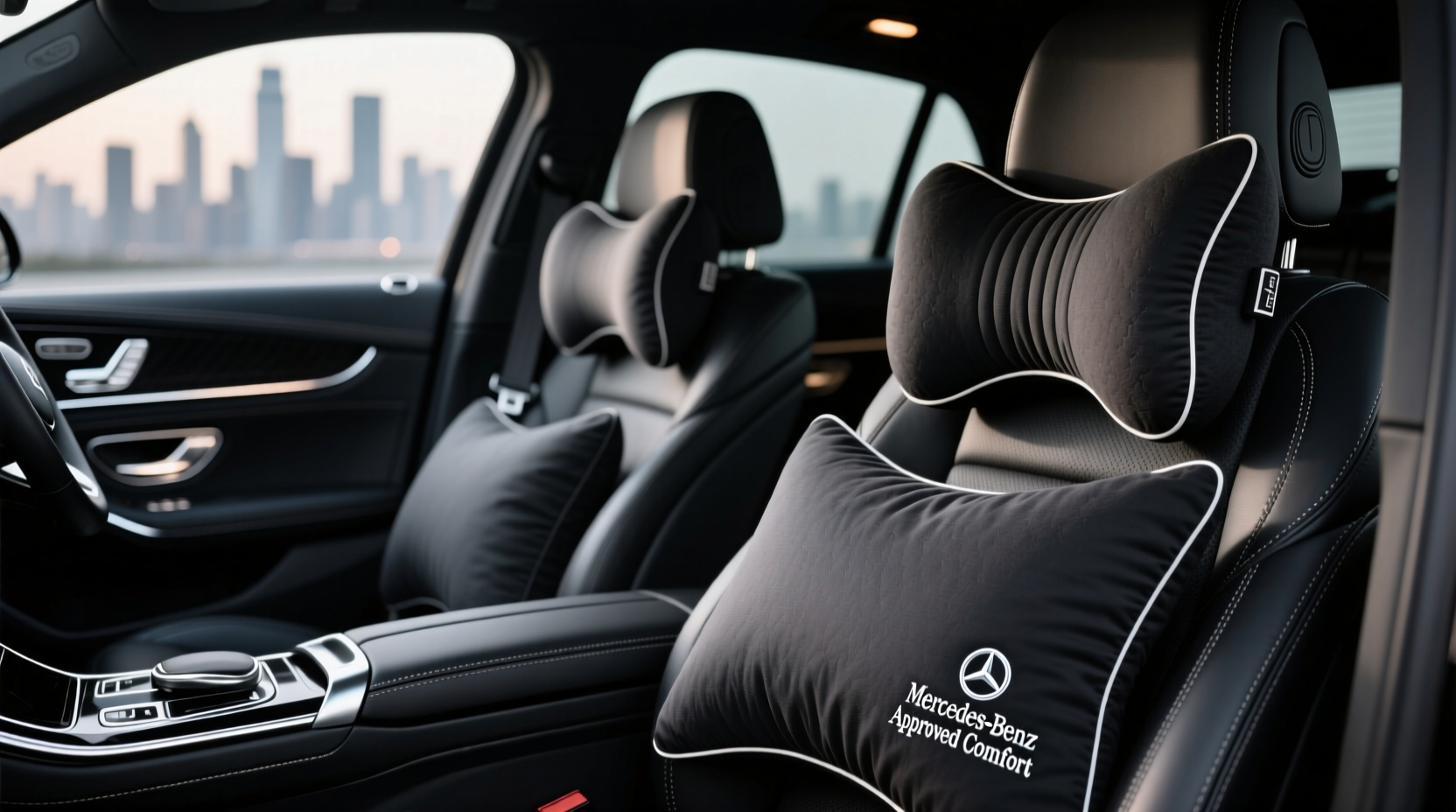 mercedes road trip pillow