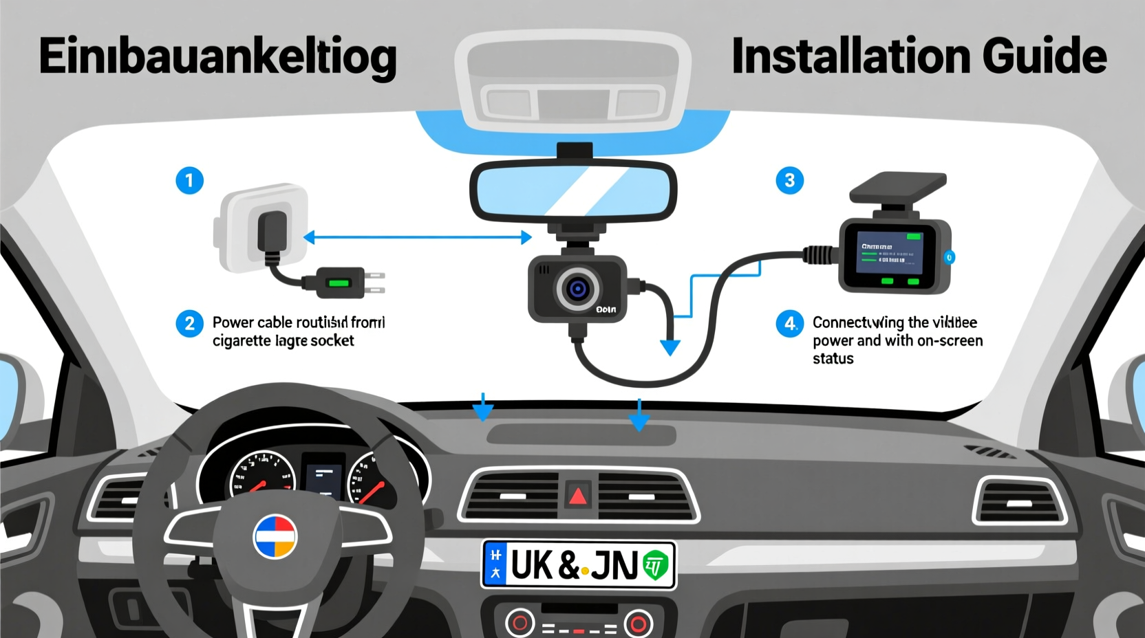E87 Dashcam Installation Guide for UK & Germany