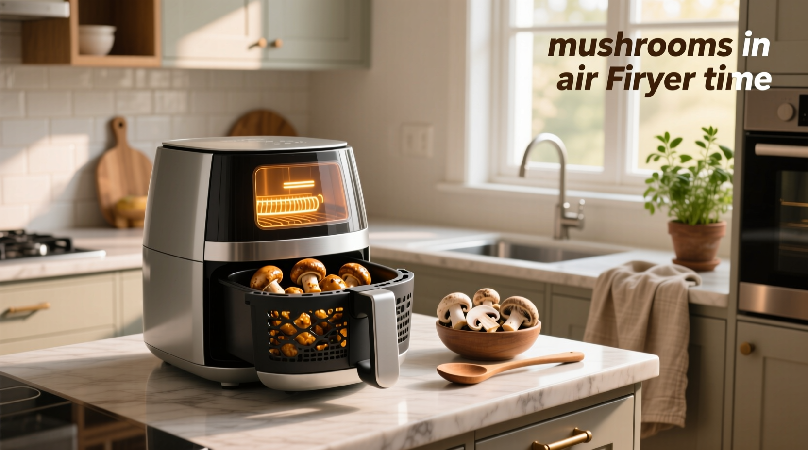 air fryer mushrooms time temp guide