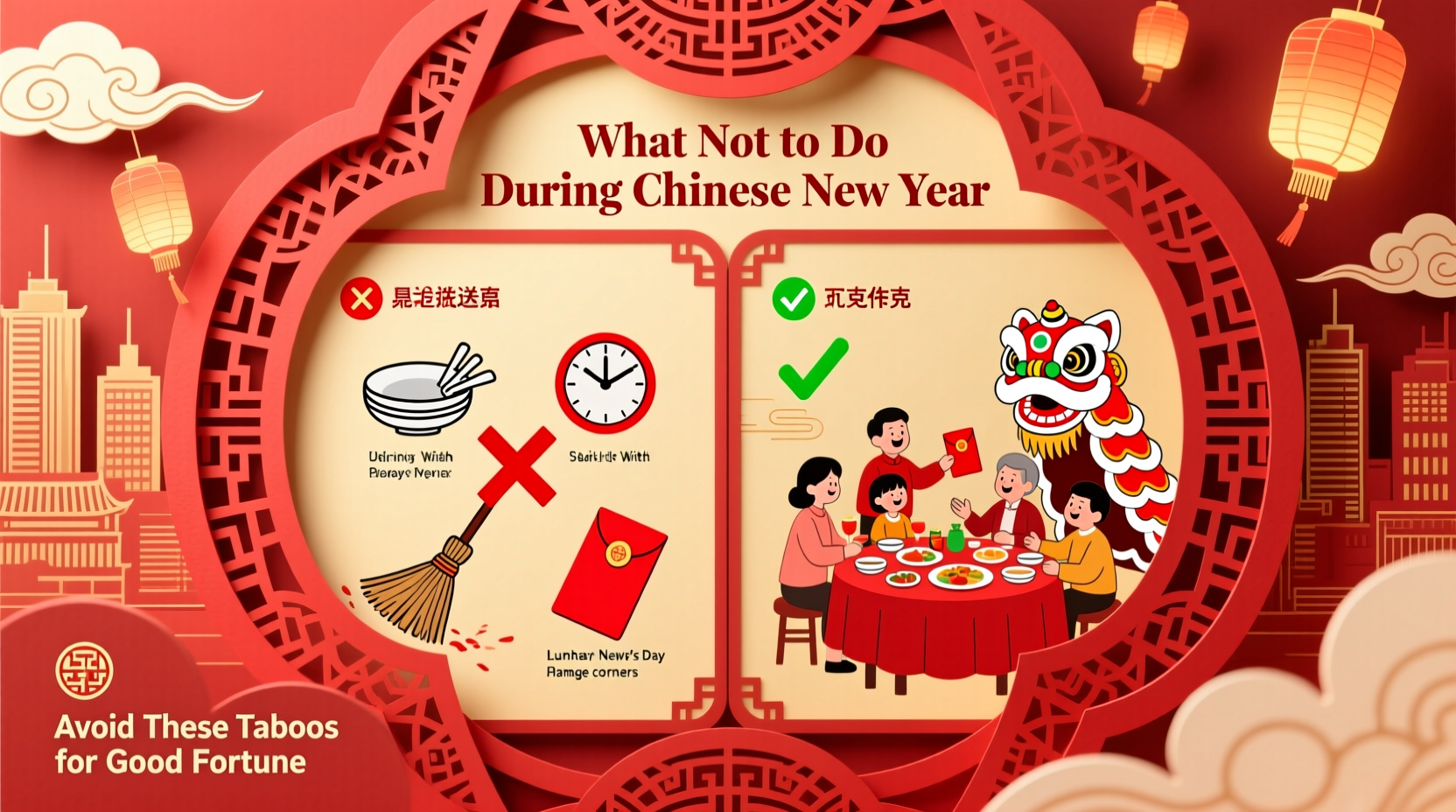 what cannot do during chinese new year