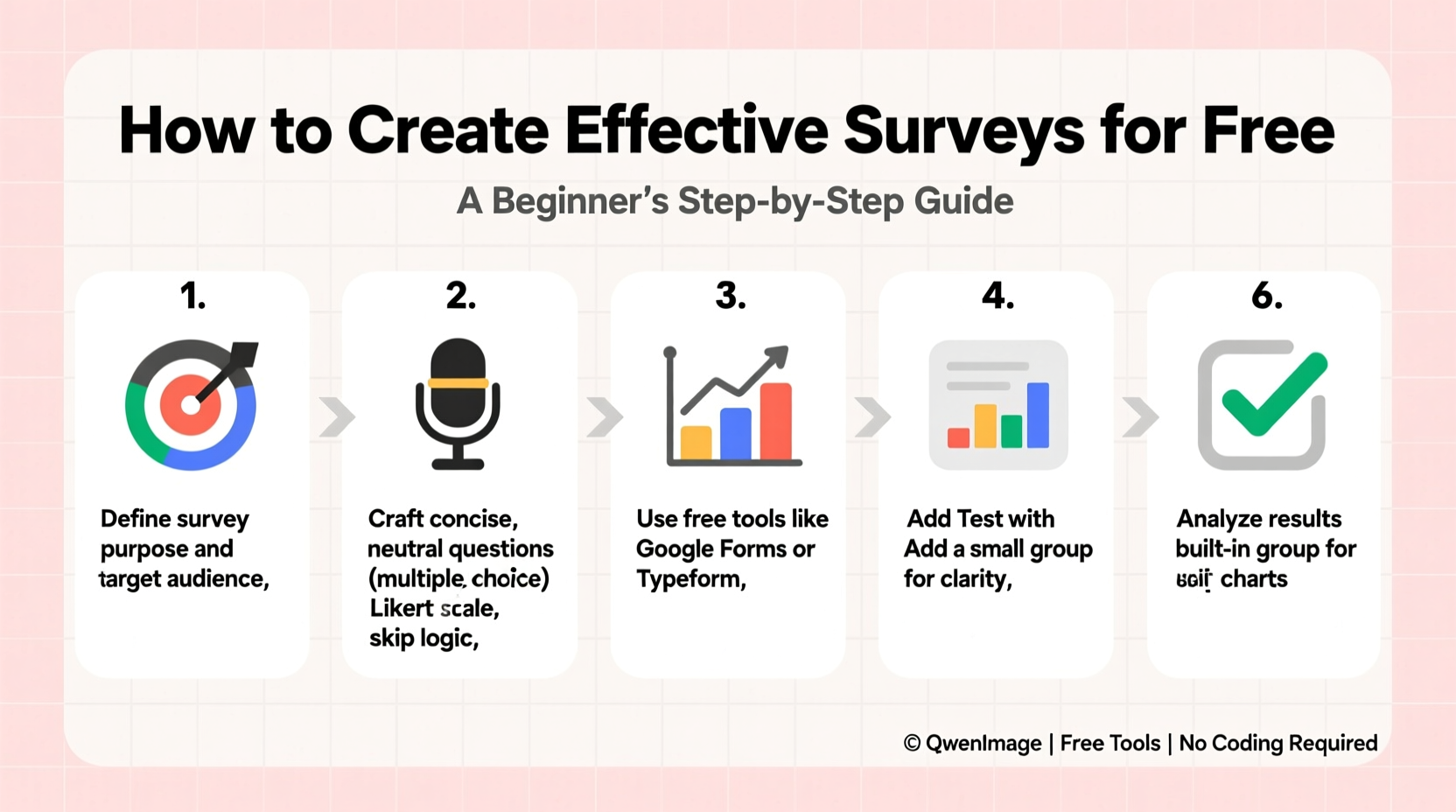 how to create effective surveys for free a step by step guide for beginners