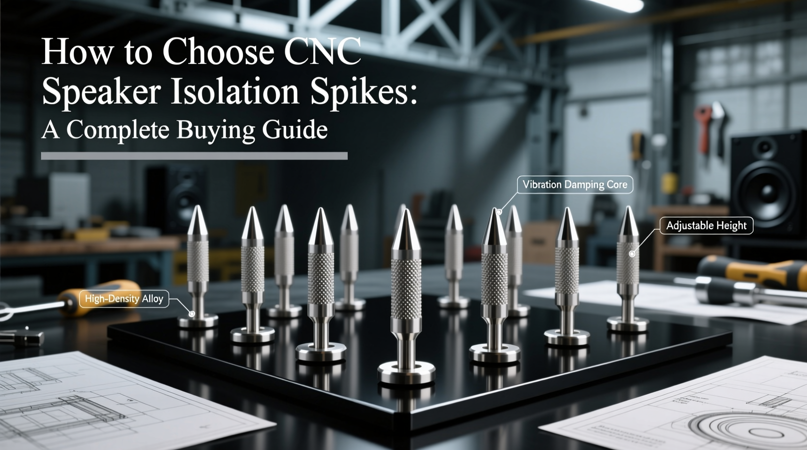 cnc speaker isolation spikes