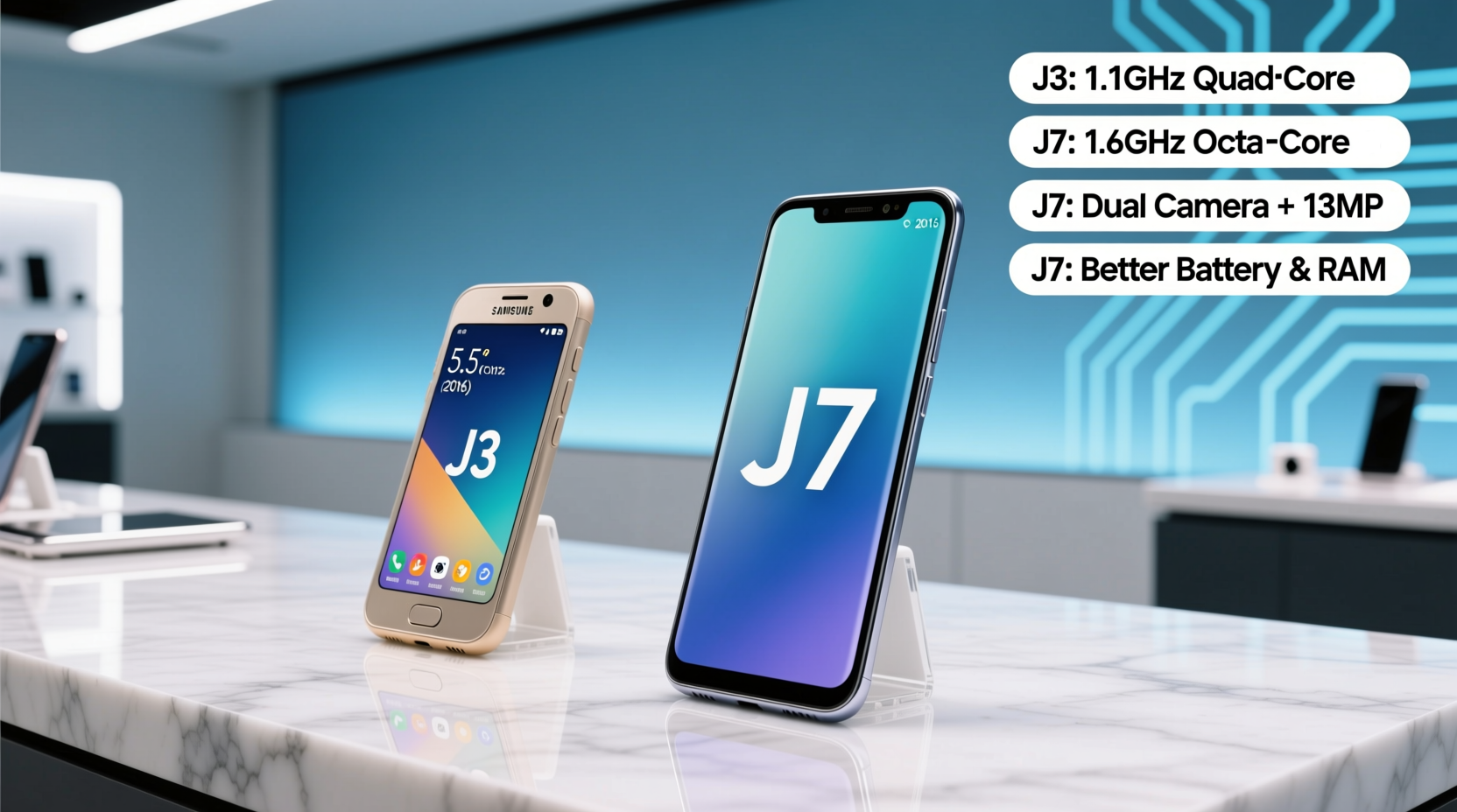 samsung galaxy j3 vs j7 is it worth upgrading in year