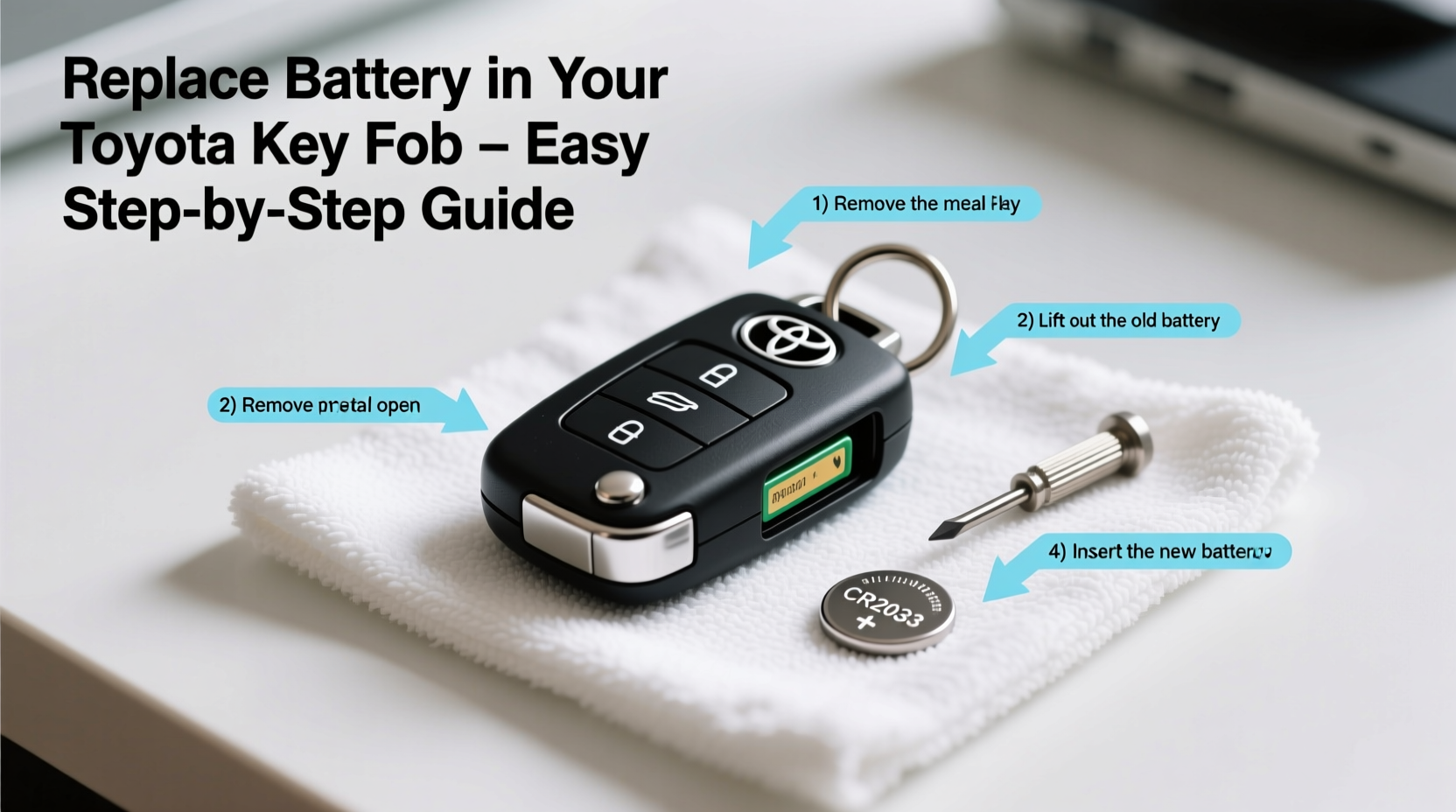 step by step guide to replacing the battery in your toyota key fob easily