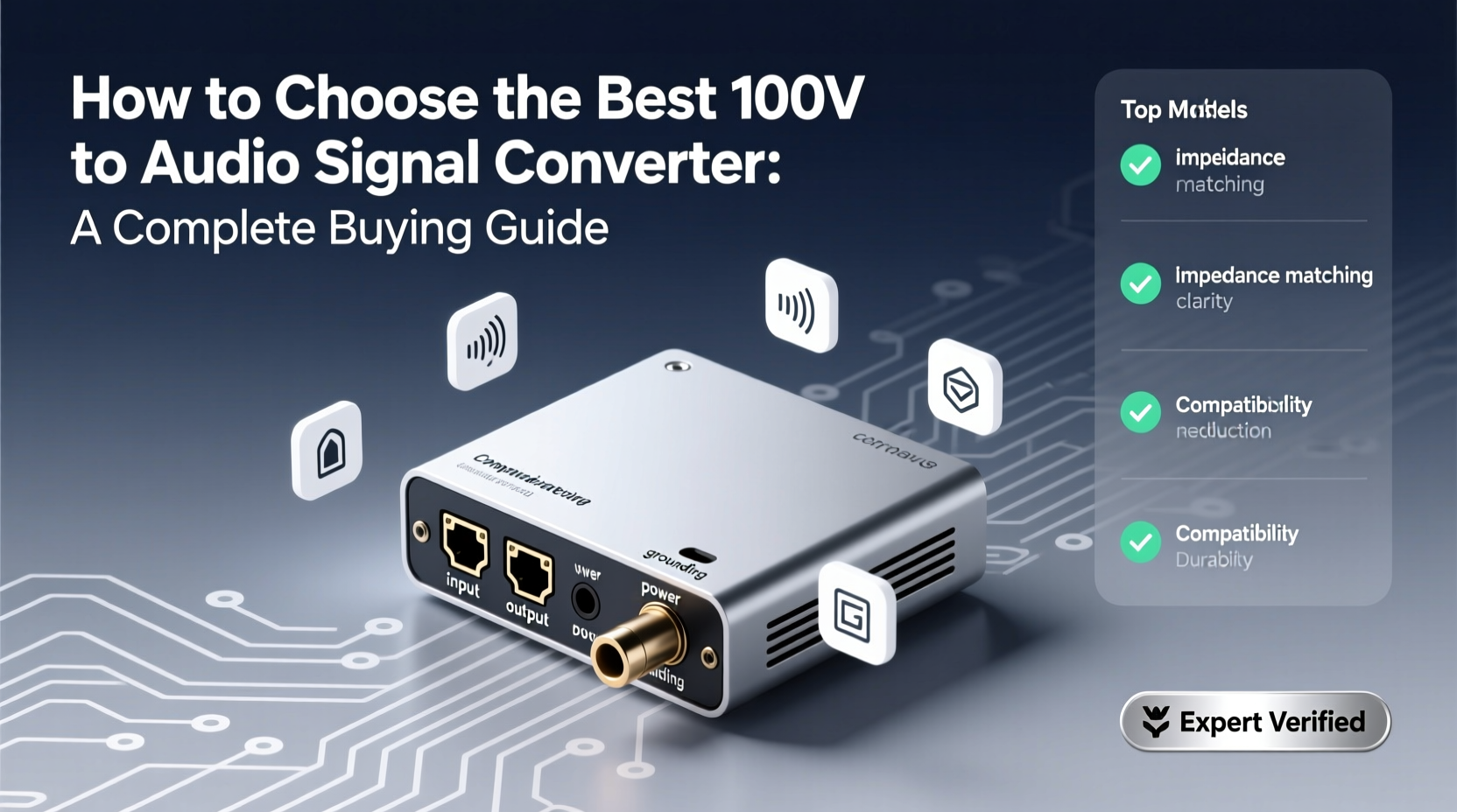 100v to audio signal converter