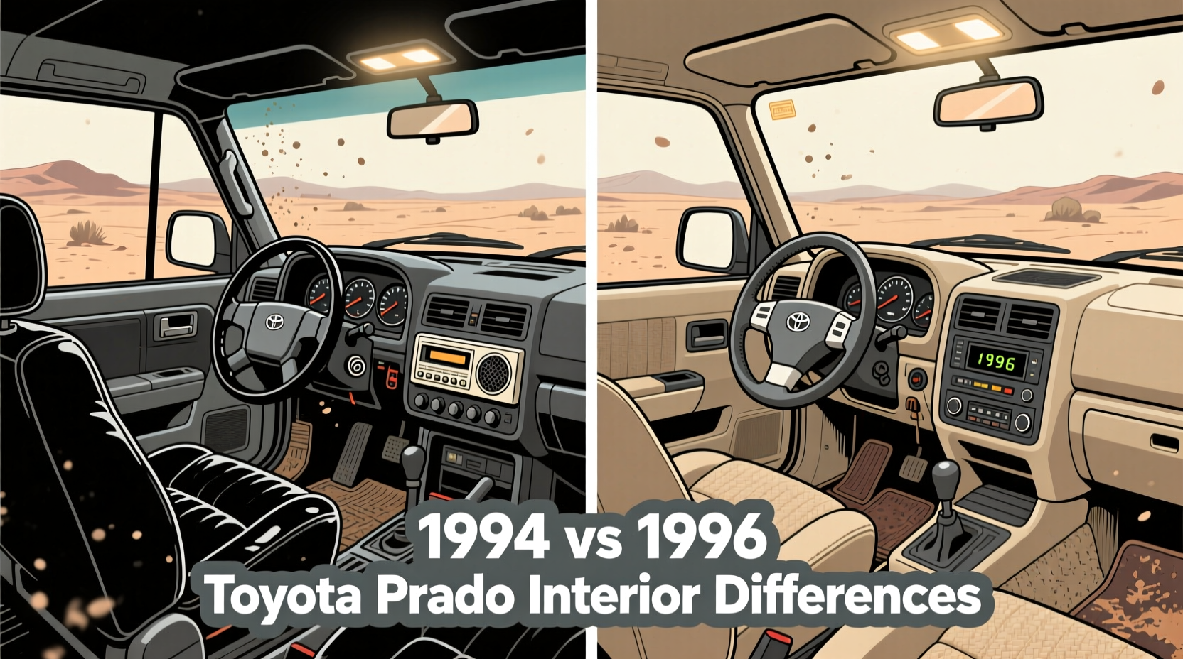 1994 vs 1996 prado interior