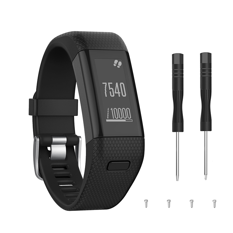 garmin vivosmart hr 表带运动硅胶表带智能电子表带 led 20毫米