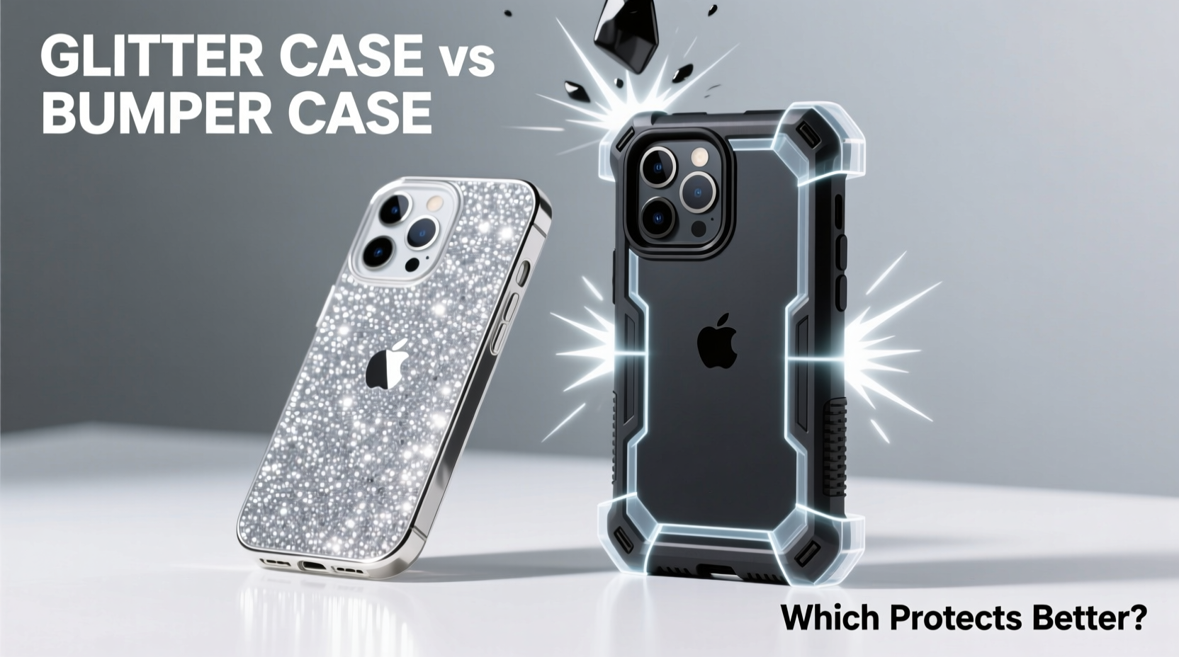 glitter case vs bumper case which iphone cover actually protects better