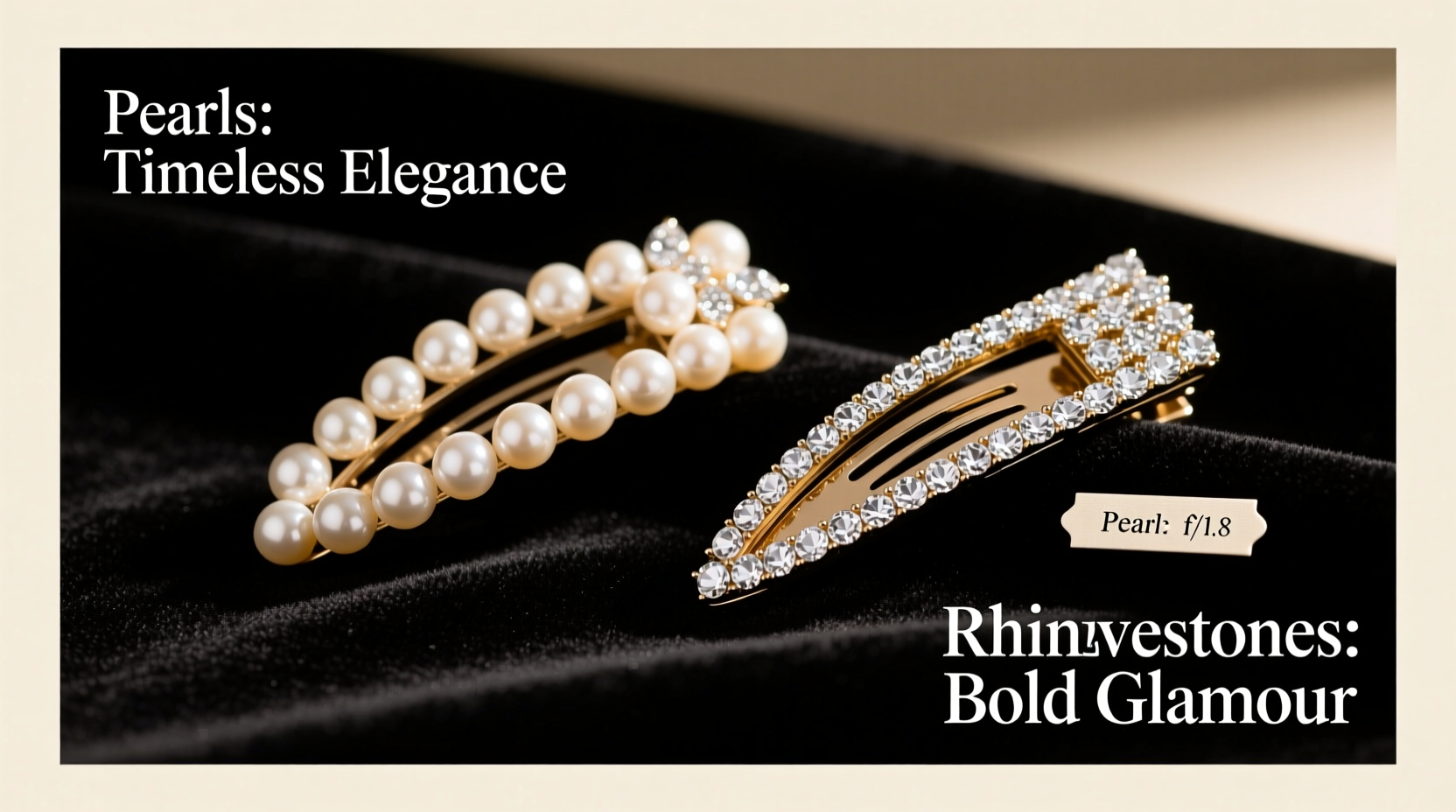 pearl vs rhinestone hair clips do pearls really make you look more expensive