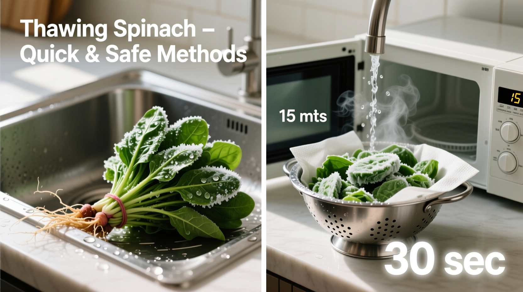 How to Thaw Spinach: 3 Safe Methods That Work