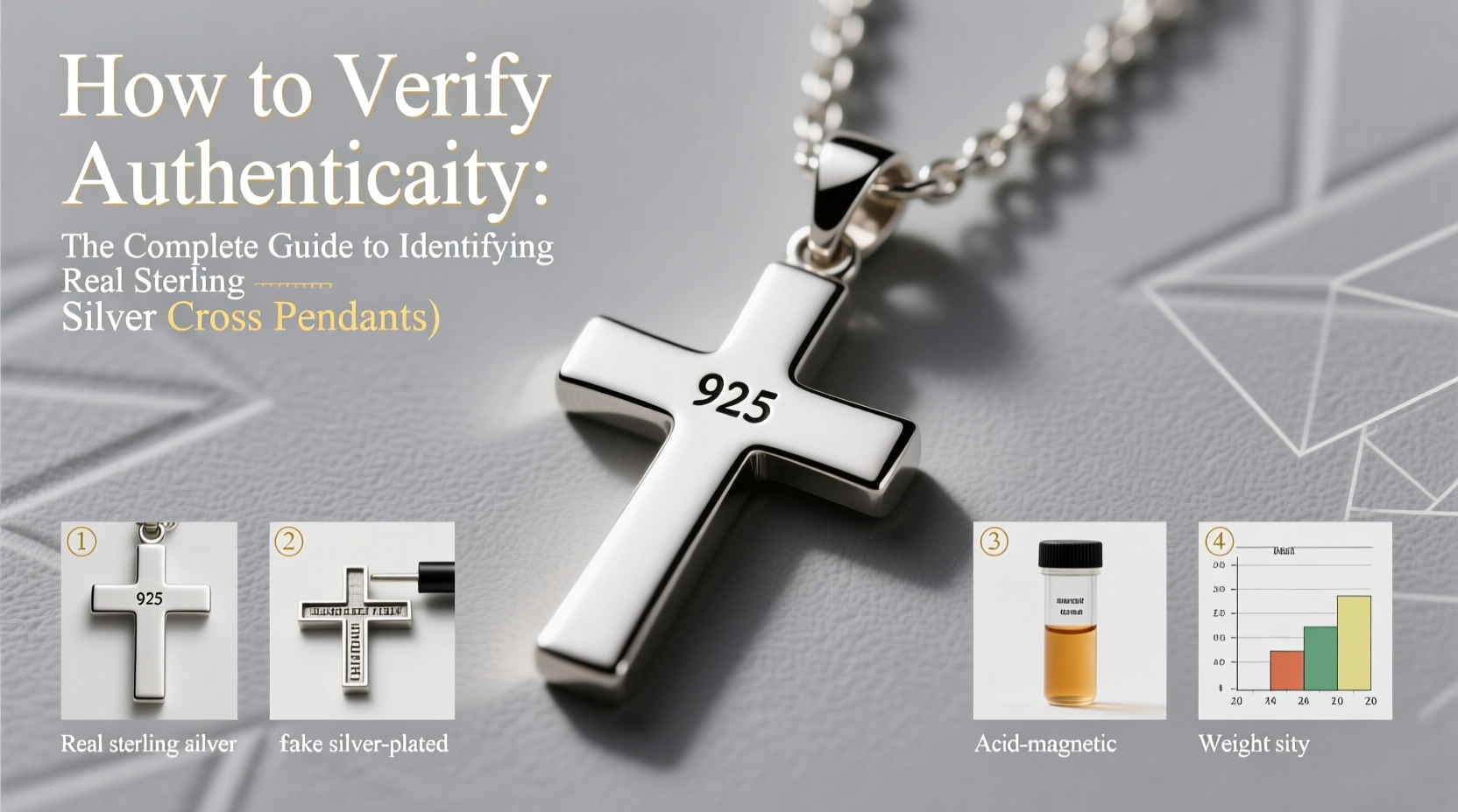 how to verify authenticity a complete guide to identifying real sterling silver cross pendants