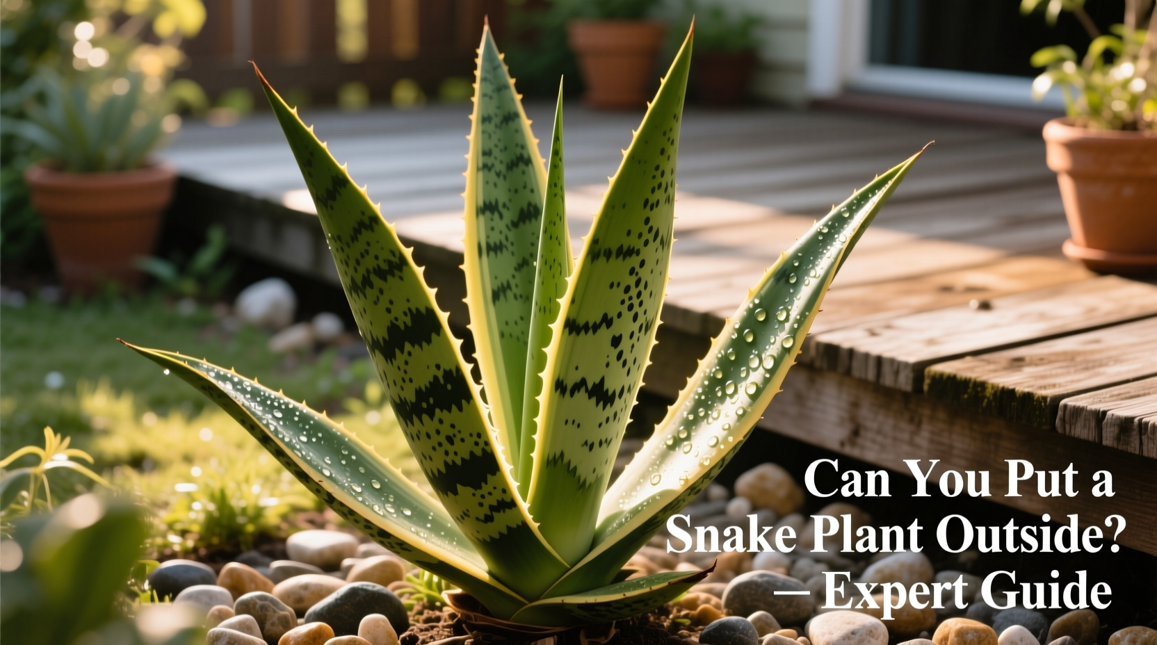 can you put a snake plant outside