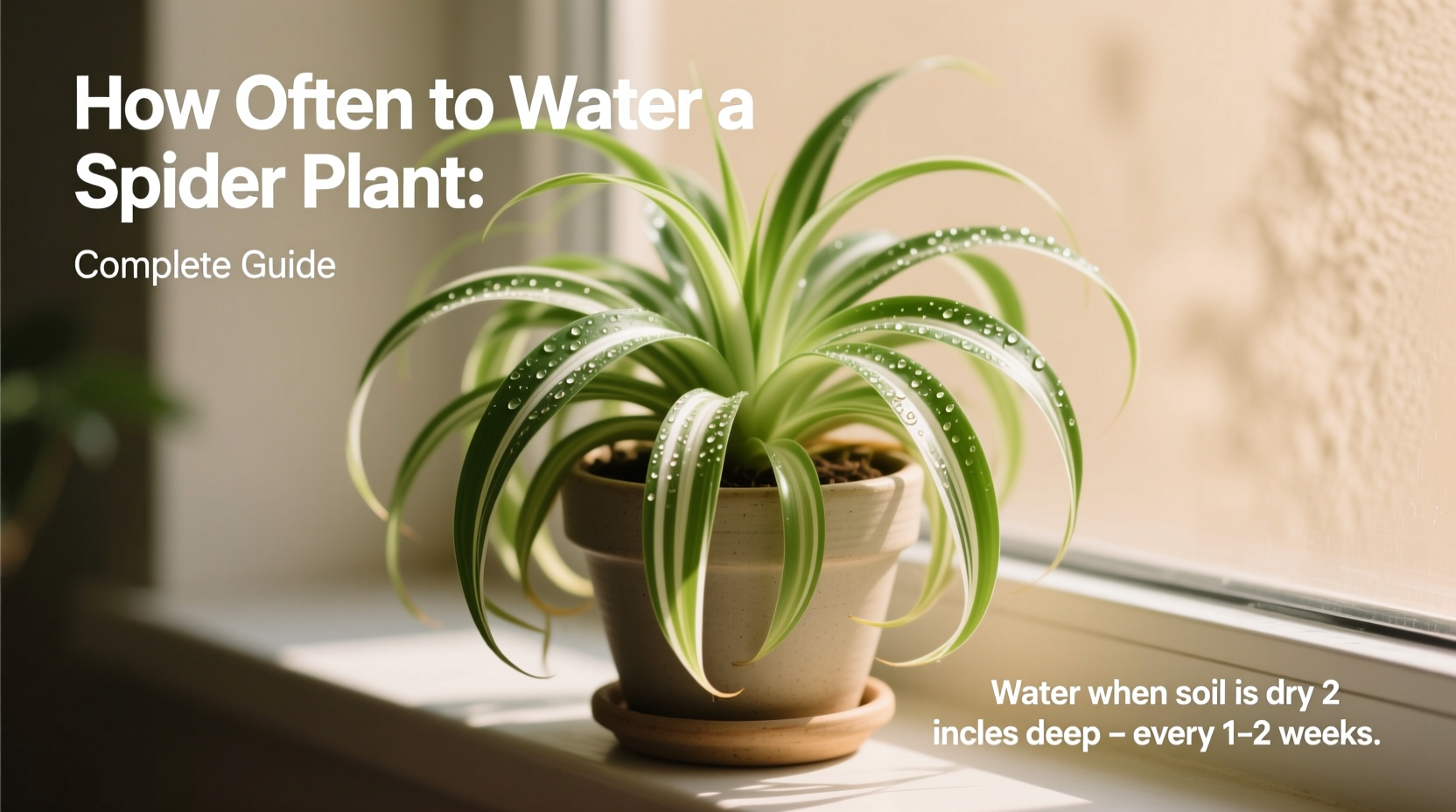 how often do i water a spider plant